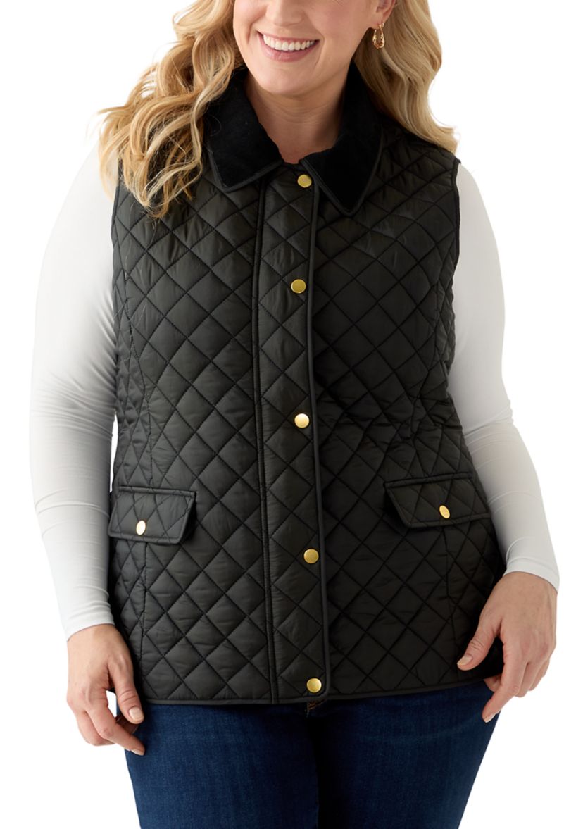 Plus Size Puffer Vest