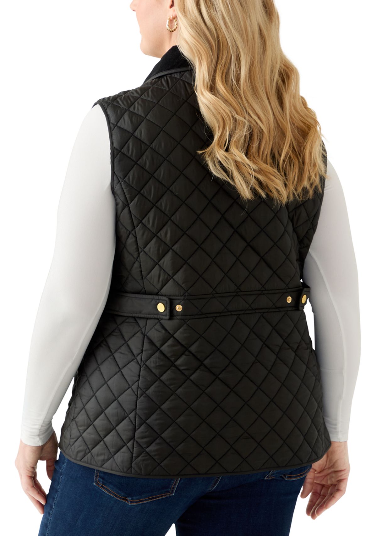 Plus Size Puffer Vest