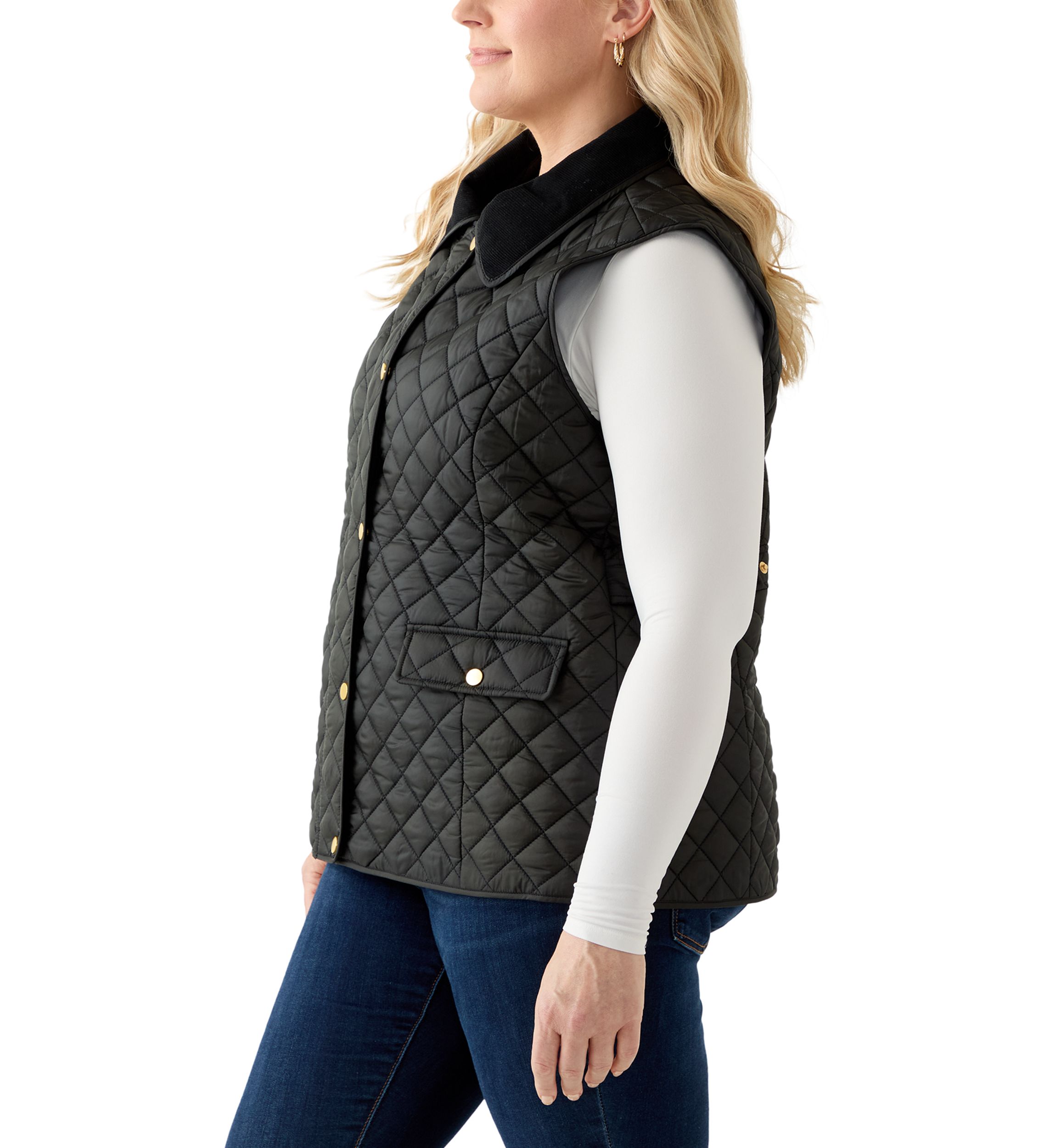 Plus Size Puffer Vest
