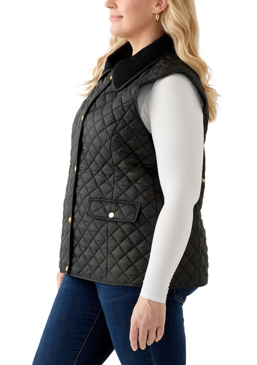 Plus Size Puffer Vest