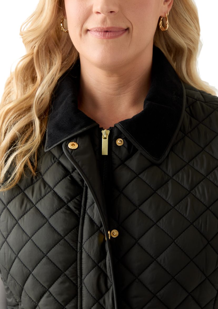 Plus Size Puffer Vest