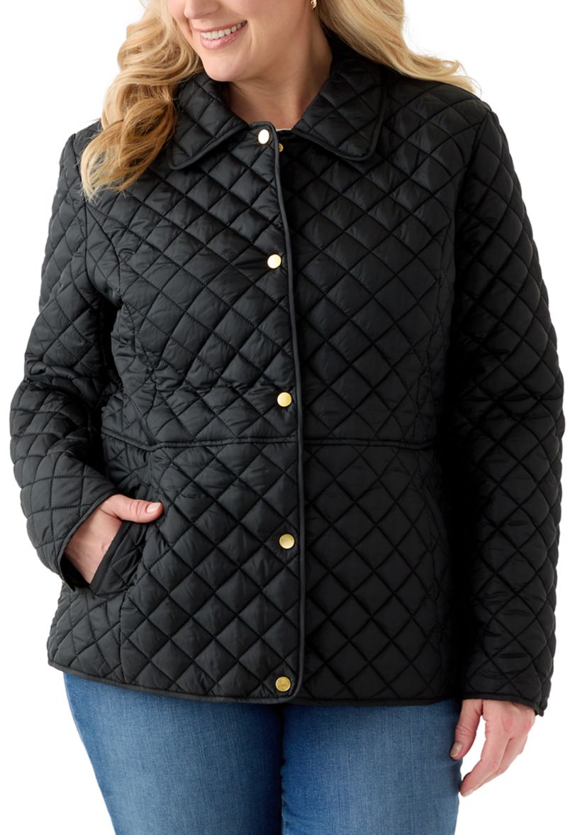 Plus Size Long Sleeve Barn Jacket 