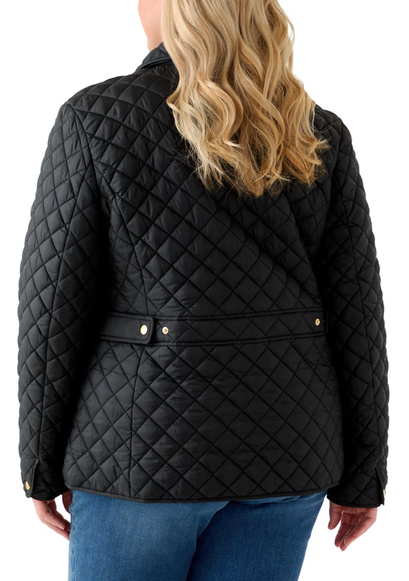 Plus Size Long Sleeve Barn Jacket 