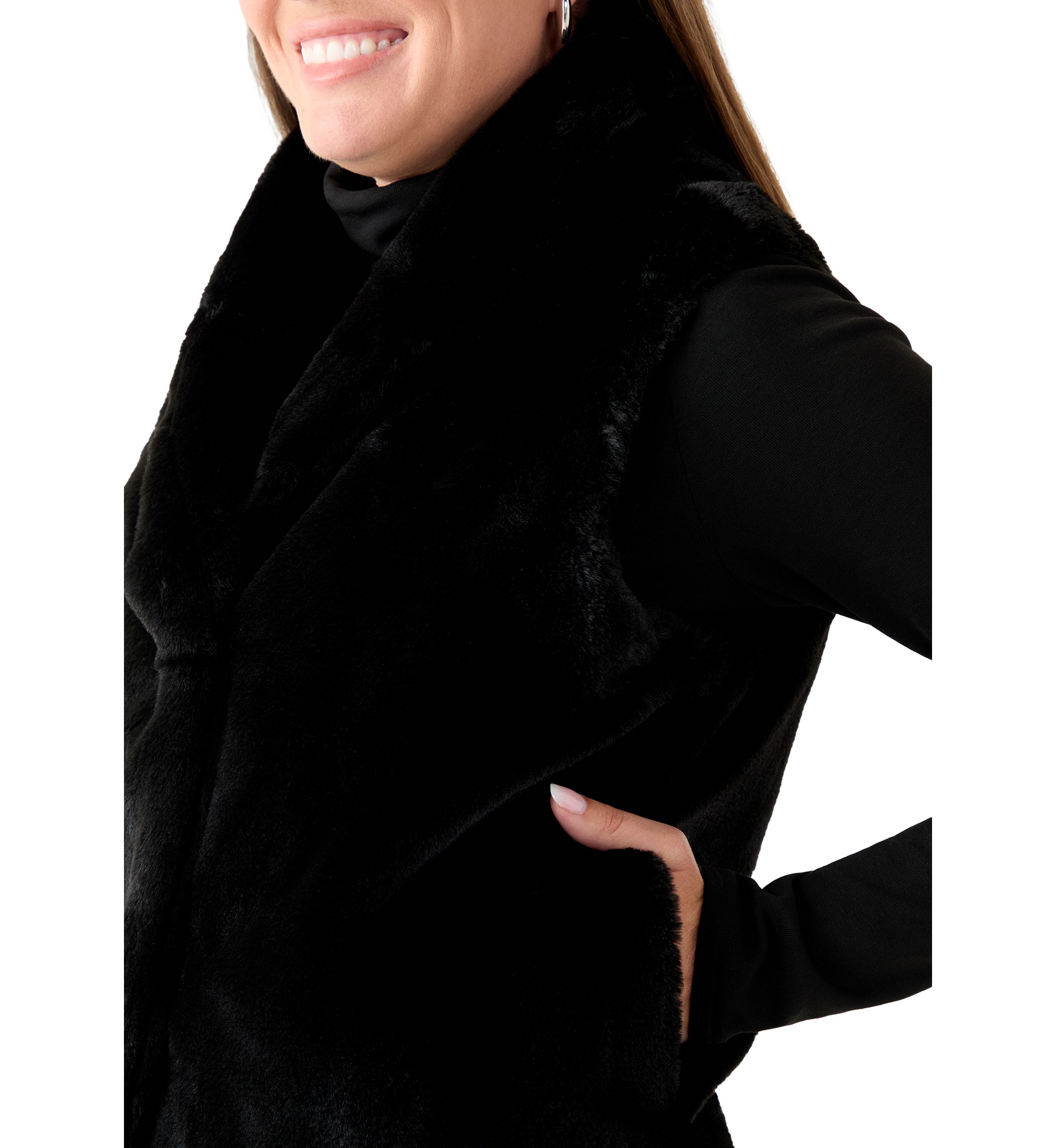 Petite Faux Fur Vest 