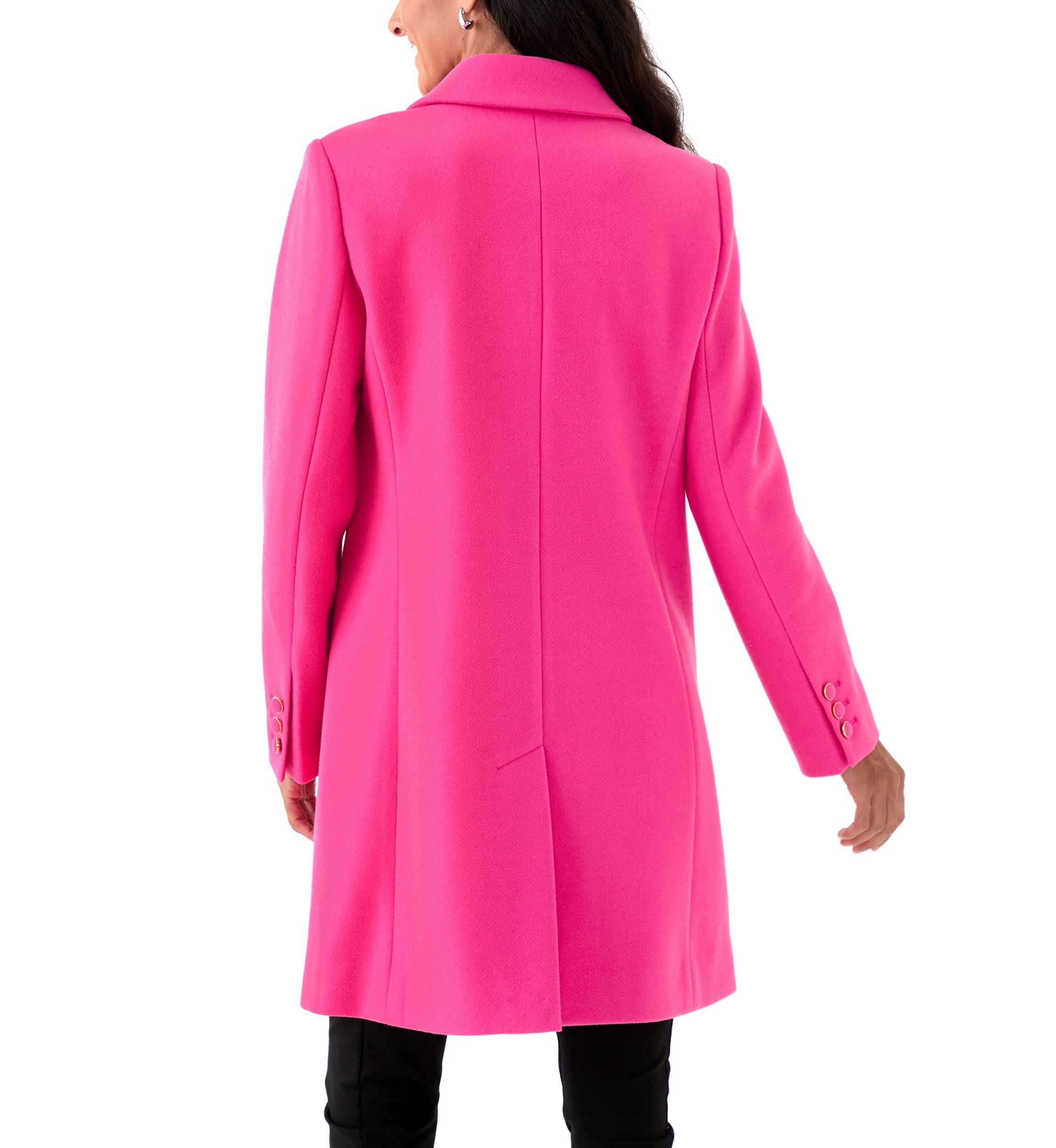 Womens Wool 2-Button Coat 