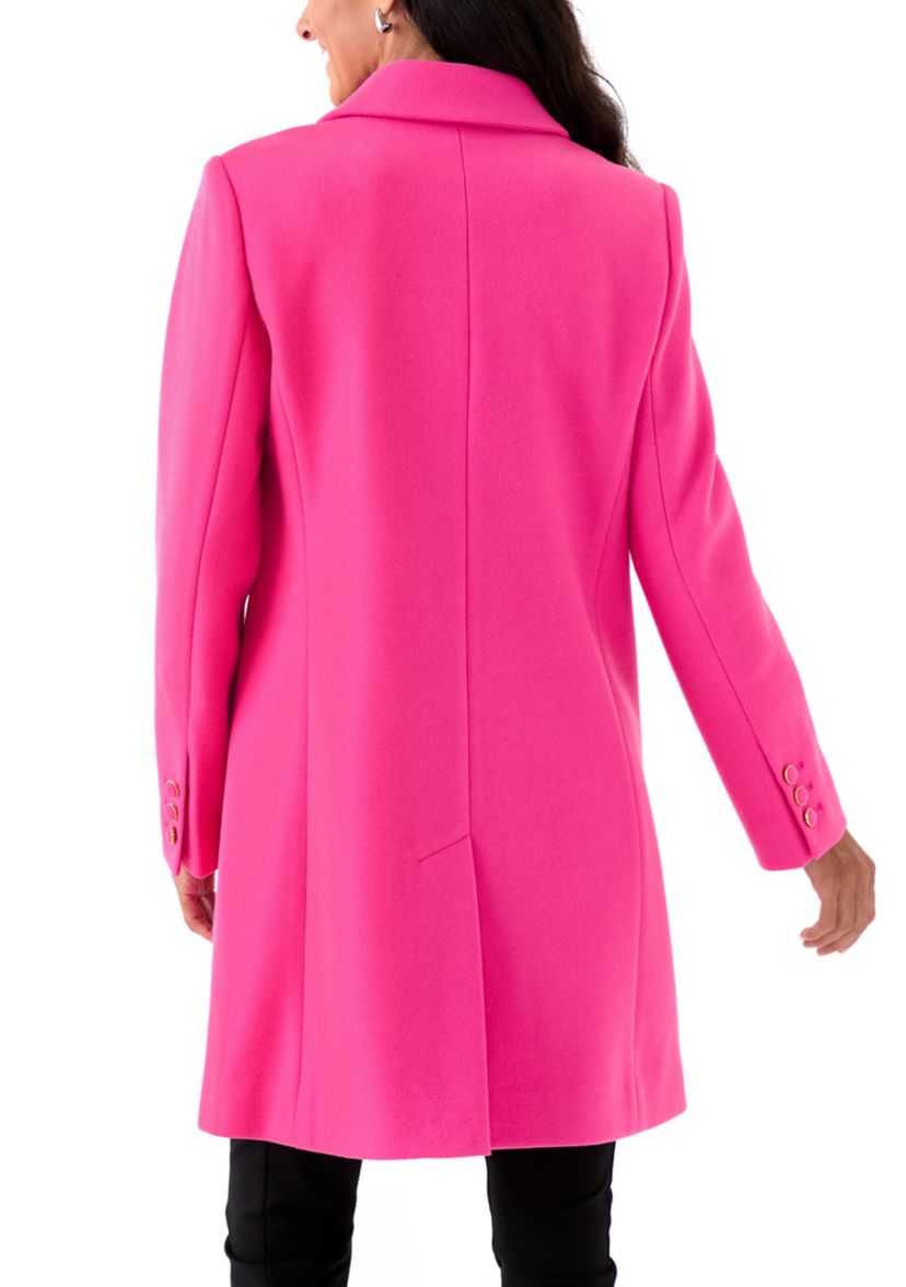Womens Wool 2-Button Coat 