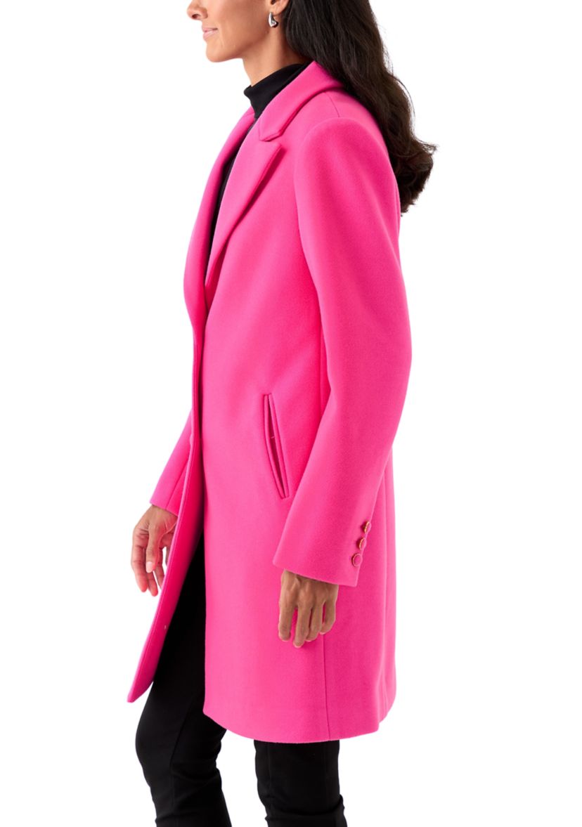 Womens Wool 2-Button Coat 