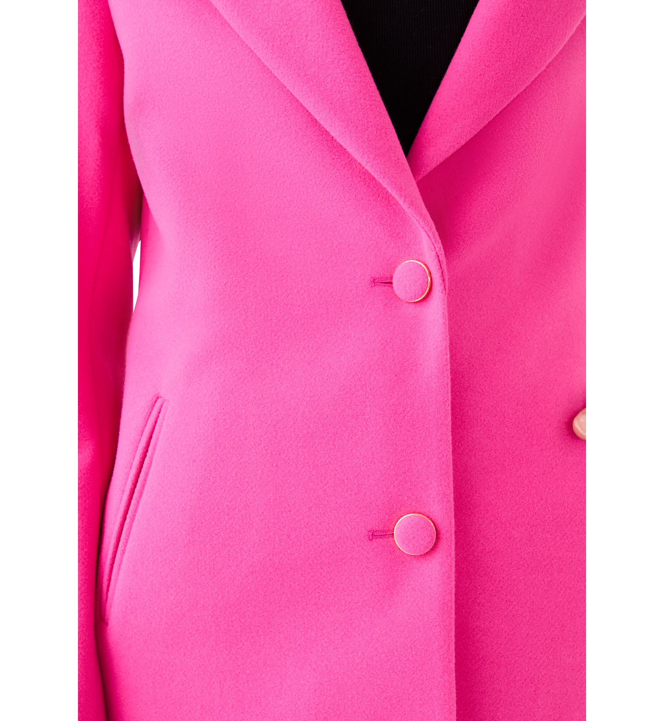 Womens Wool 2-Button Coat 