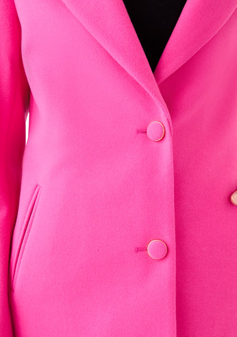 Womens Wool 2-Button Coat 