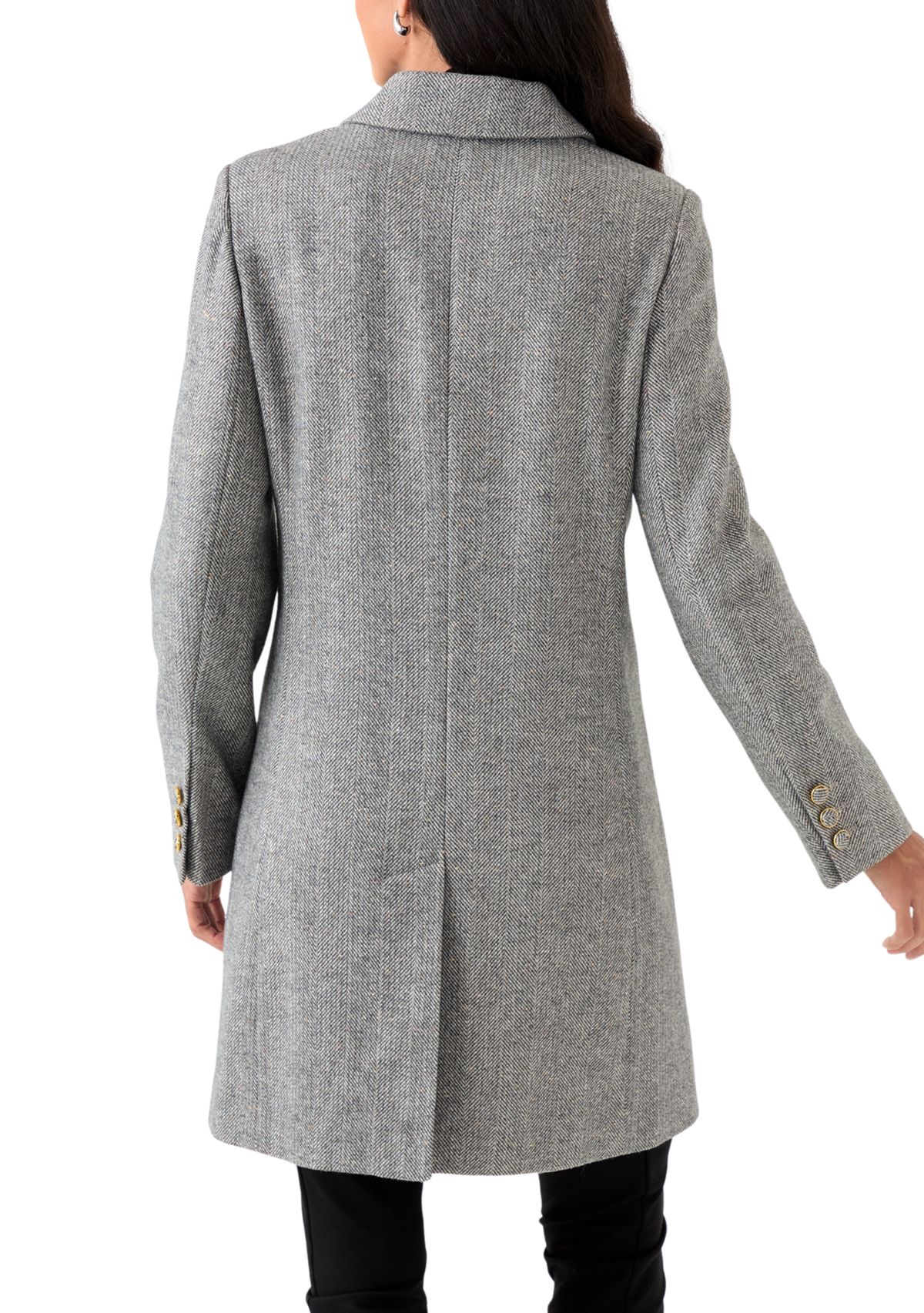  Womens Wool 2-Button Coat 