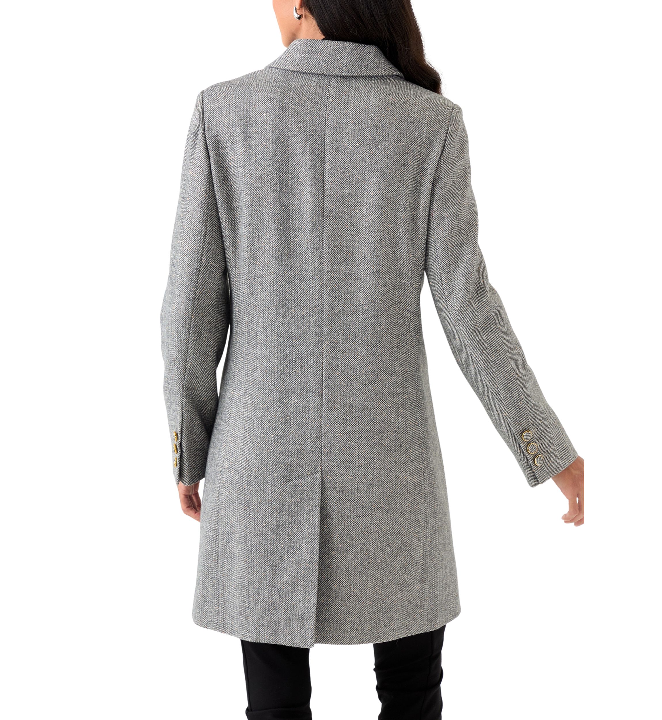  Womens Wool 2-Button Coat 