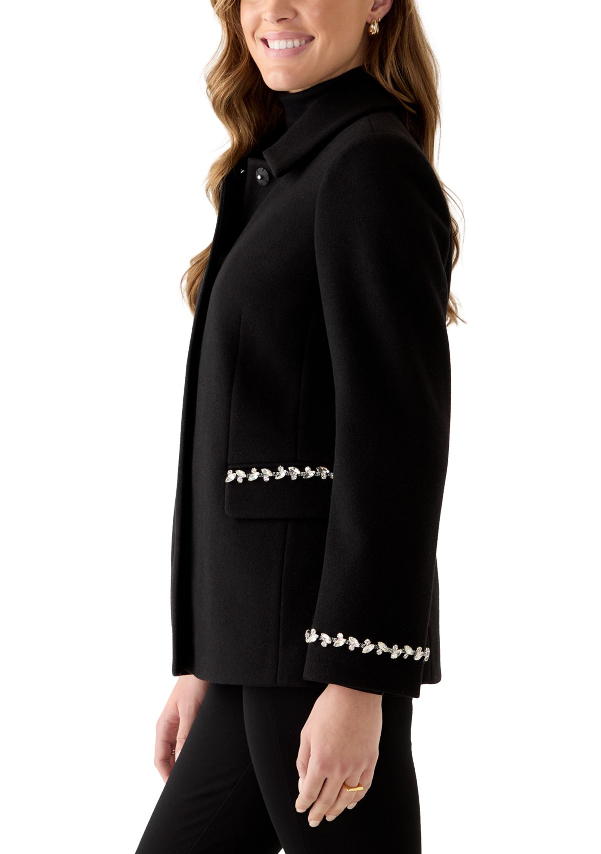 Womens Jewel Trim Jacket