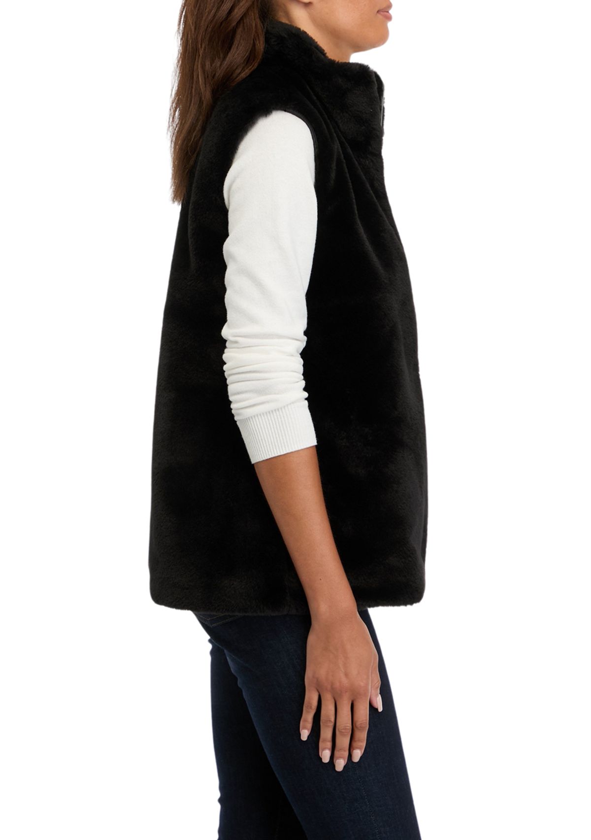 Womens Faux Fur Vest 