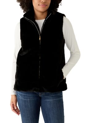 Crown & Ivy Women's Fur Vest