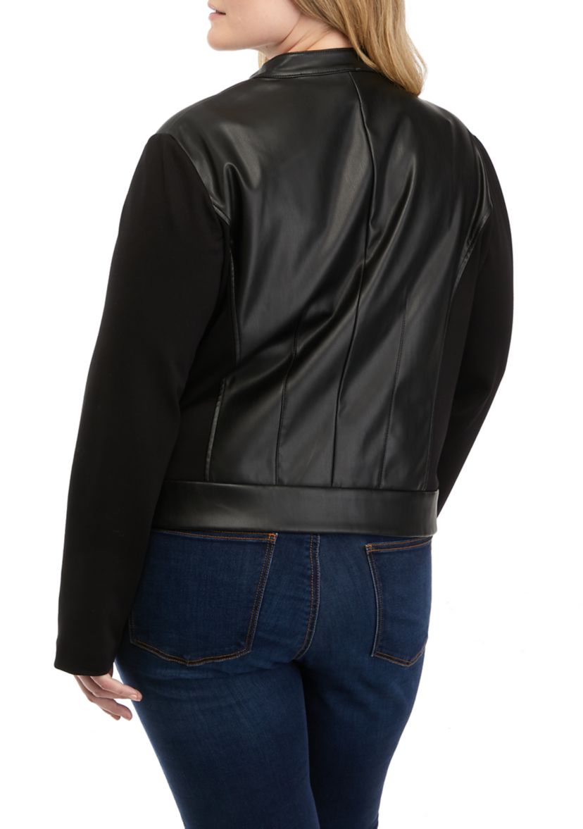 Plus Size Zip Up Jacket