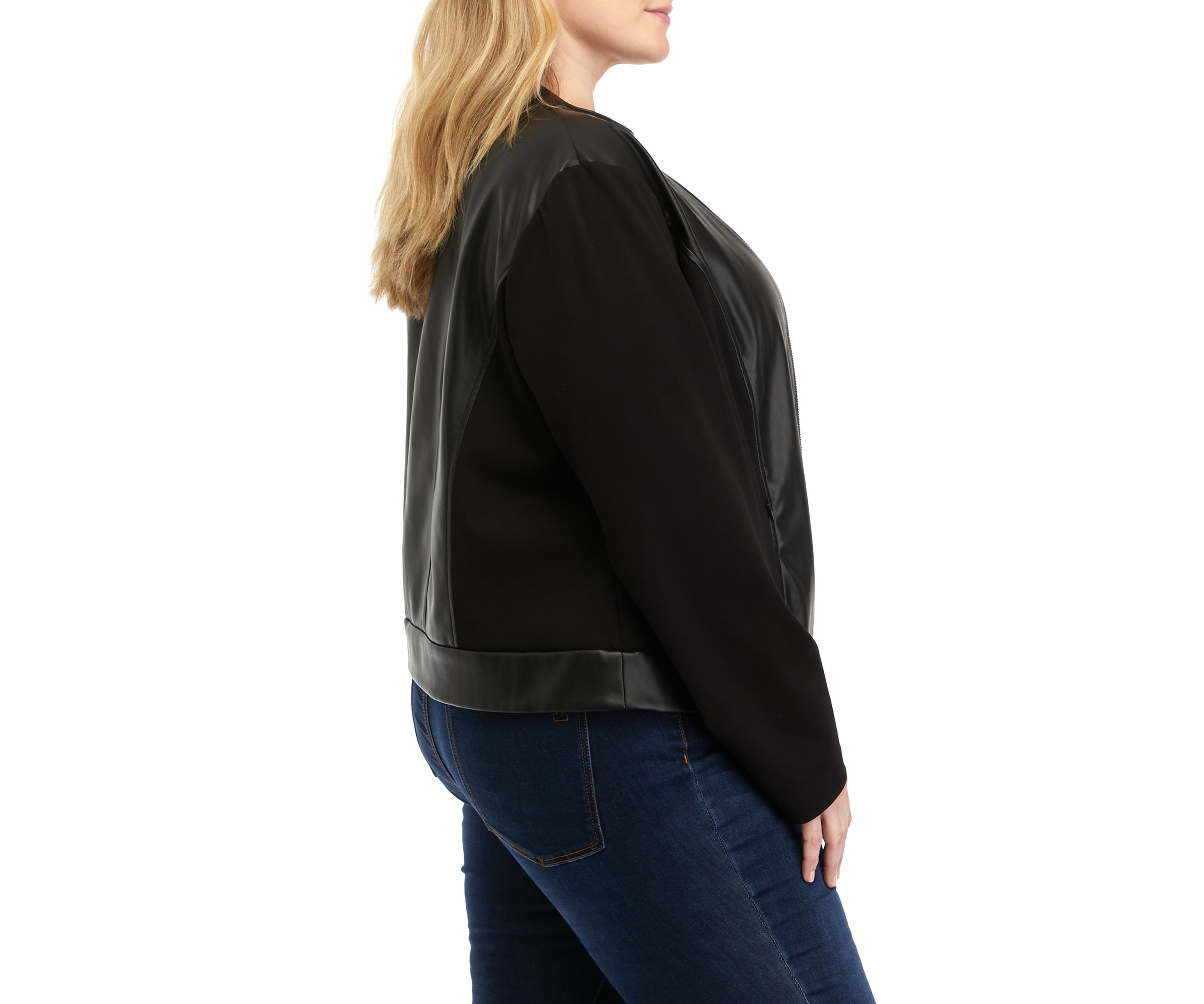 Plus Size Zip Up Jacket