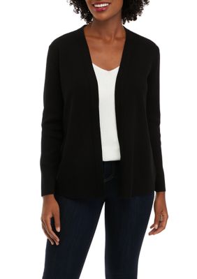 Petite long black outlet cardigan