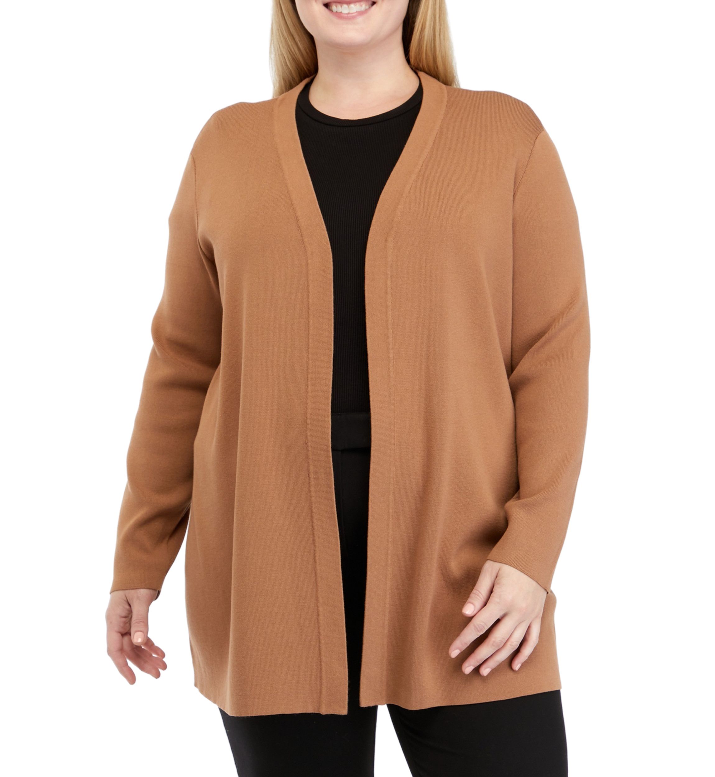 Plus Size Open Cardigan 