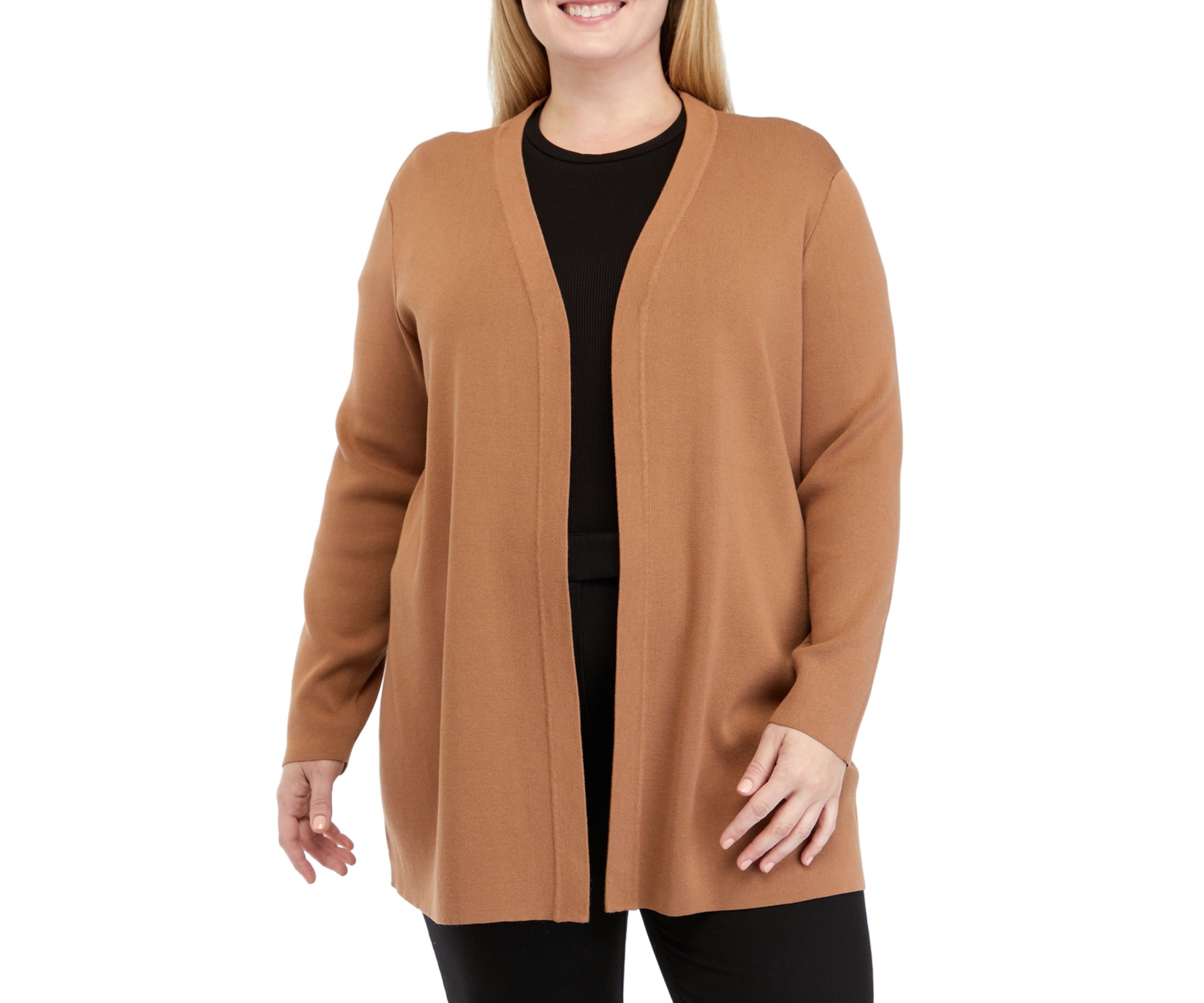 Plus Size Open Cardigan 