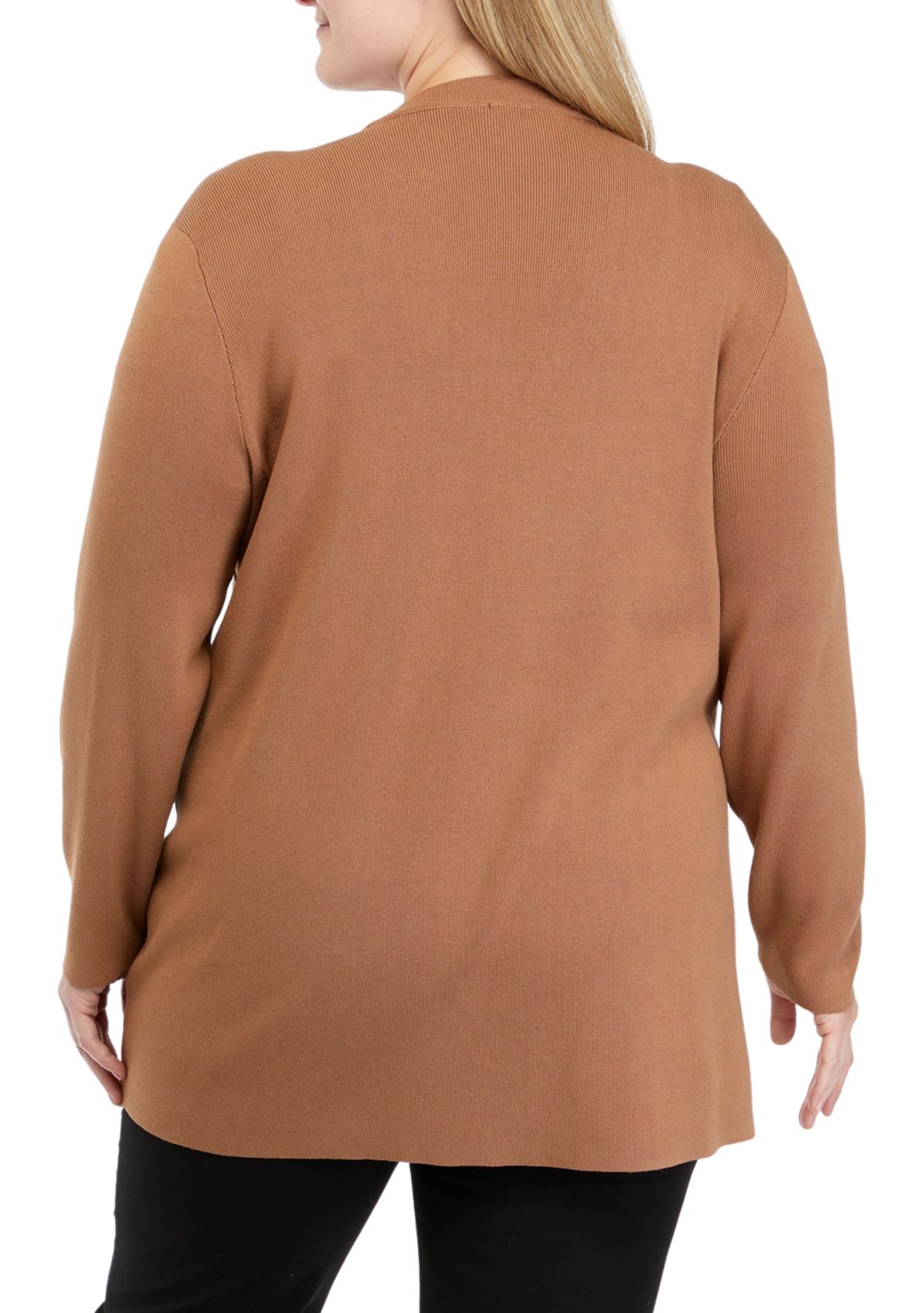 Plus Size Open Cardigan 