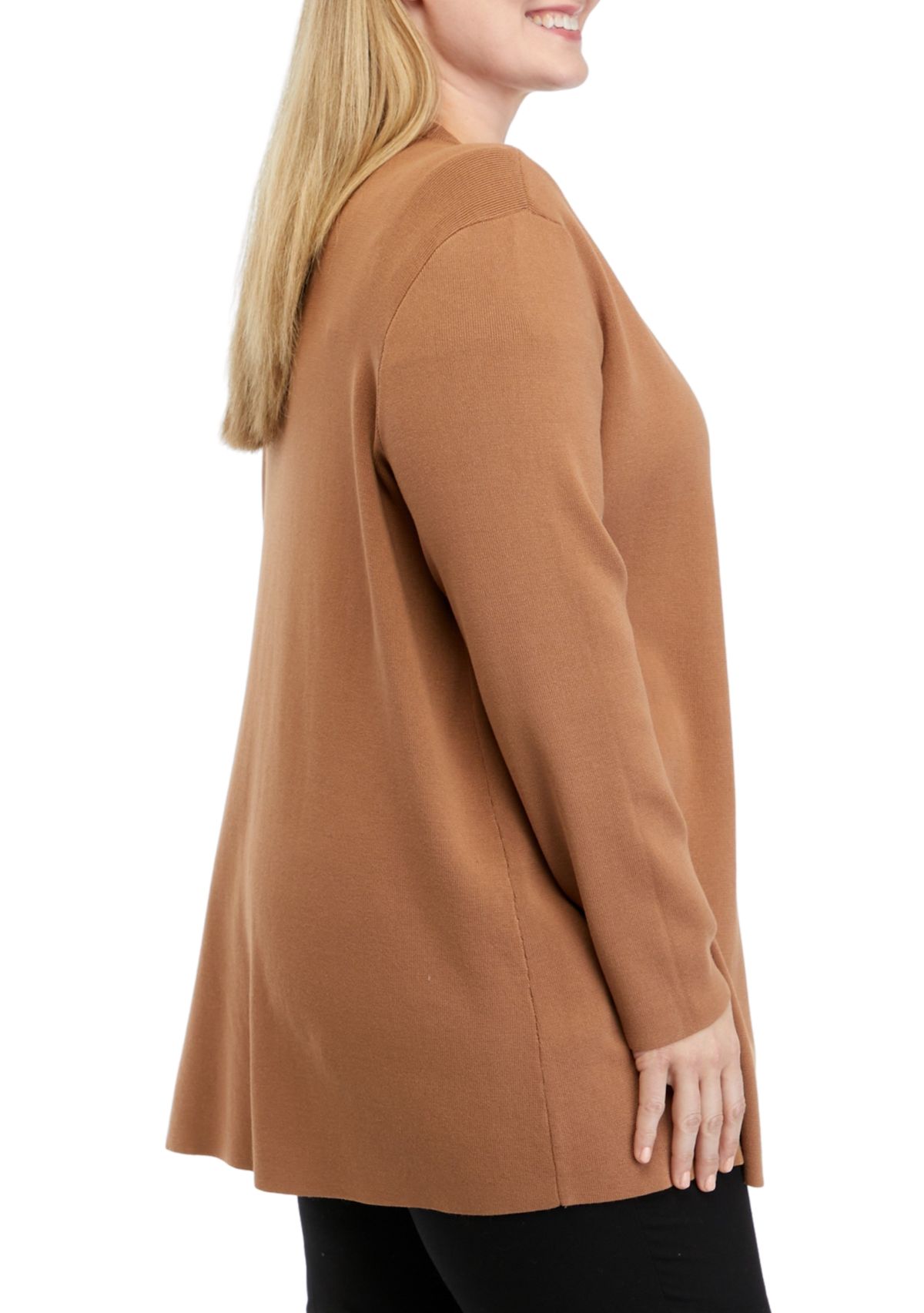 Plus Size Open Cardigan 
