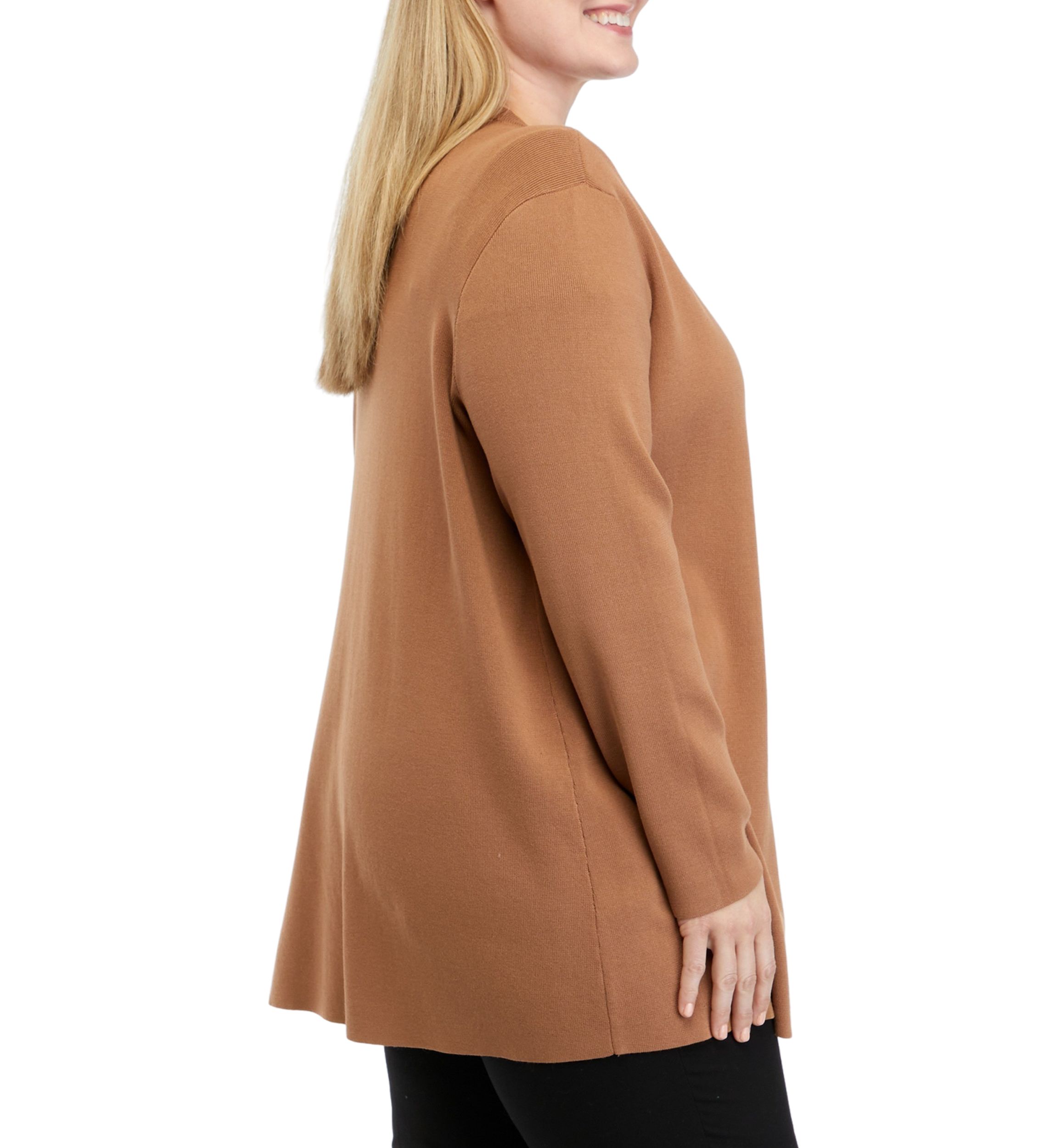 Plus Size Open Cardigan 