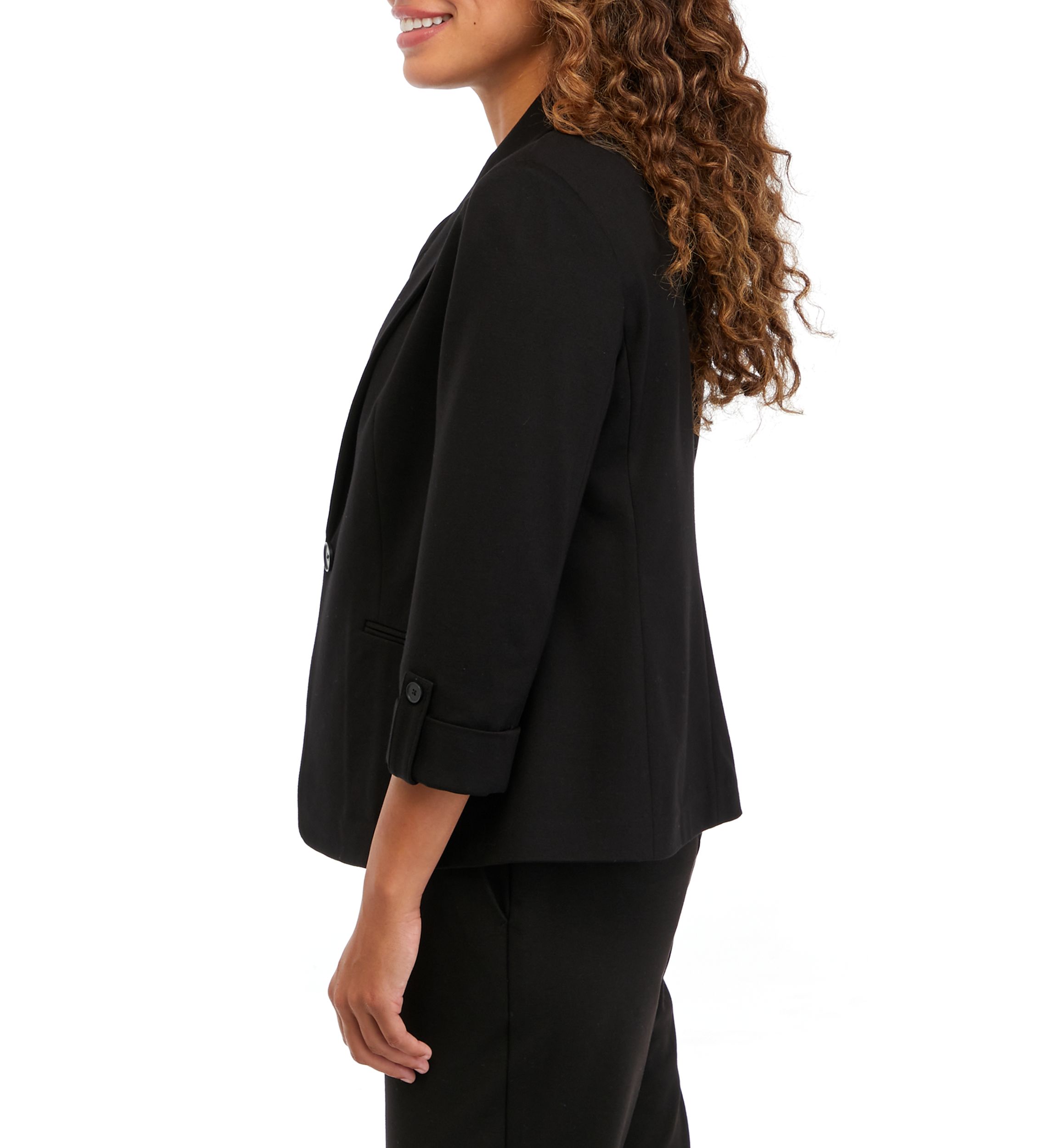 Petite One Button Blazer 