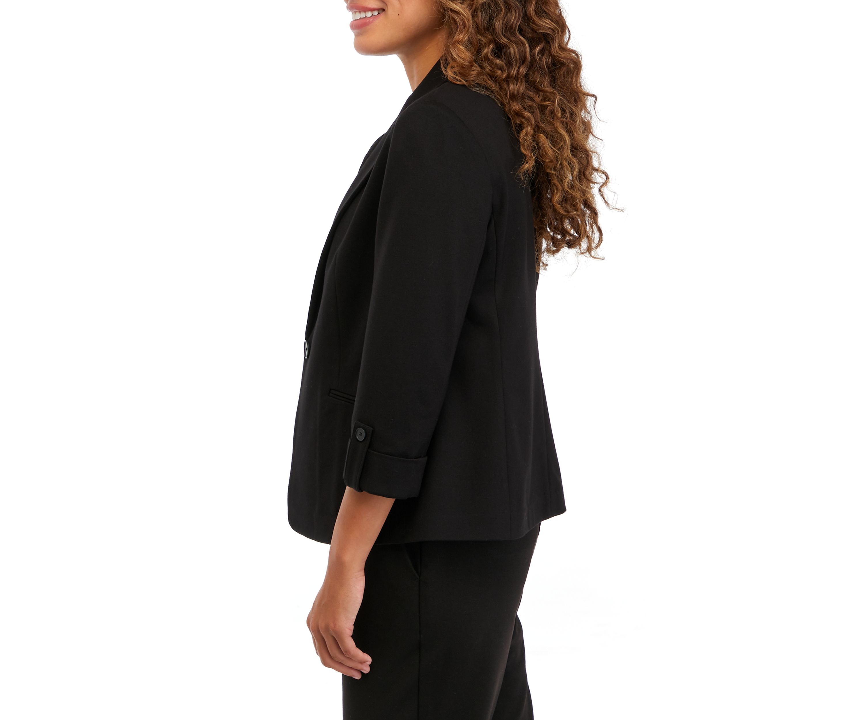 Petite One Button Blazer 