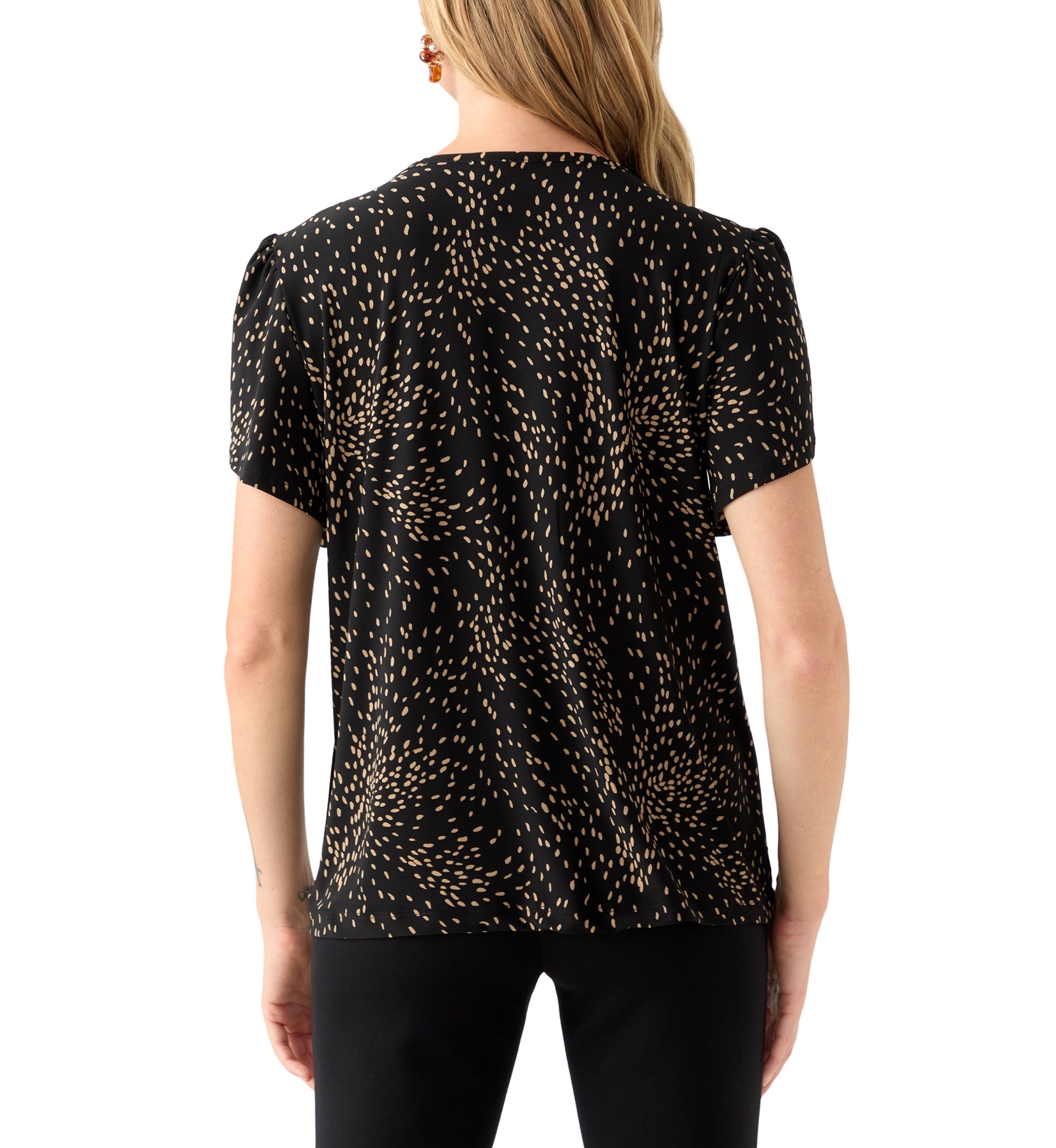 Petite Gathered Tulip Sleeve Top