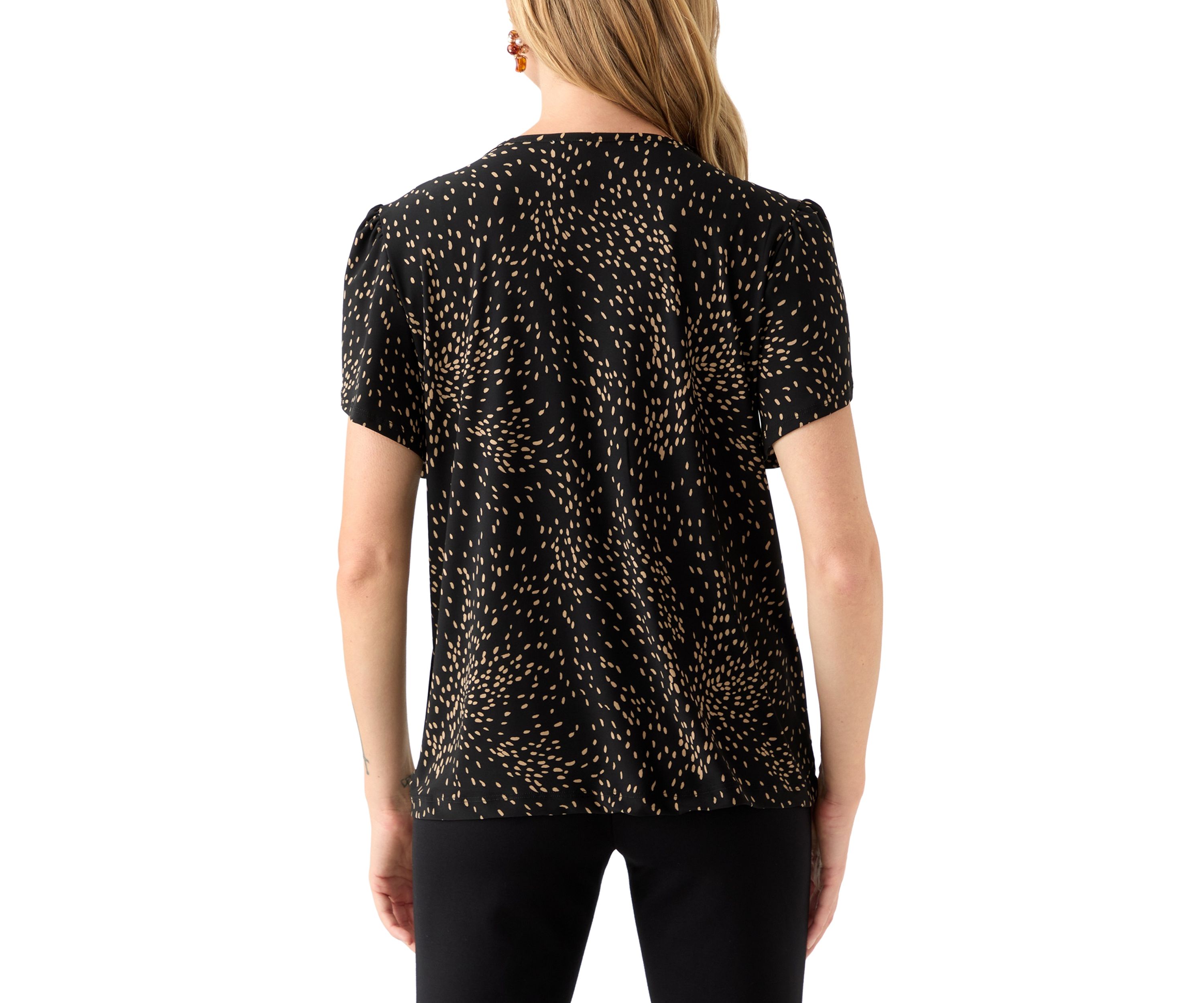 Petite Gathered Tulip Sleeve Top