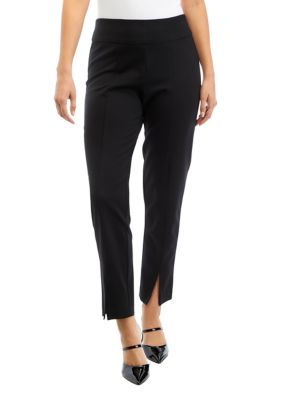 Zac & Rachel Women's Pull-on Ankle Pants with Band, Black, 6 : :  Clothing, Shoes & Accessories