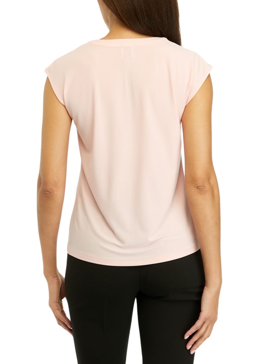 Petite Dolman Sleeve Solid Top 