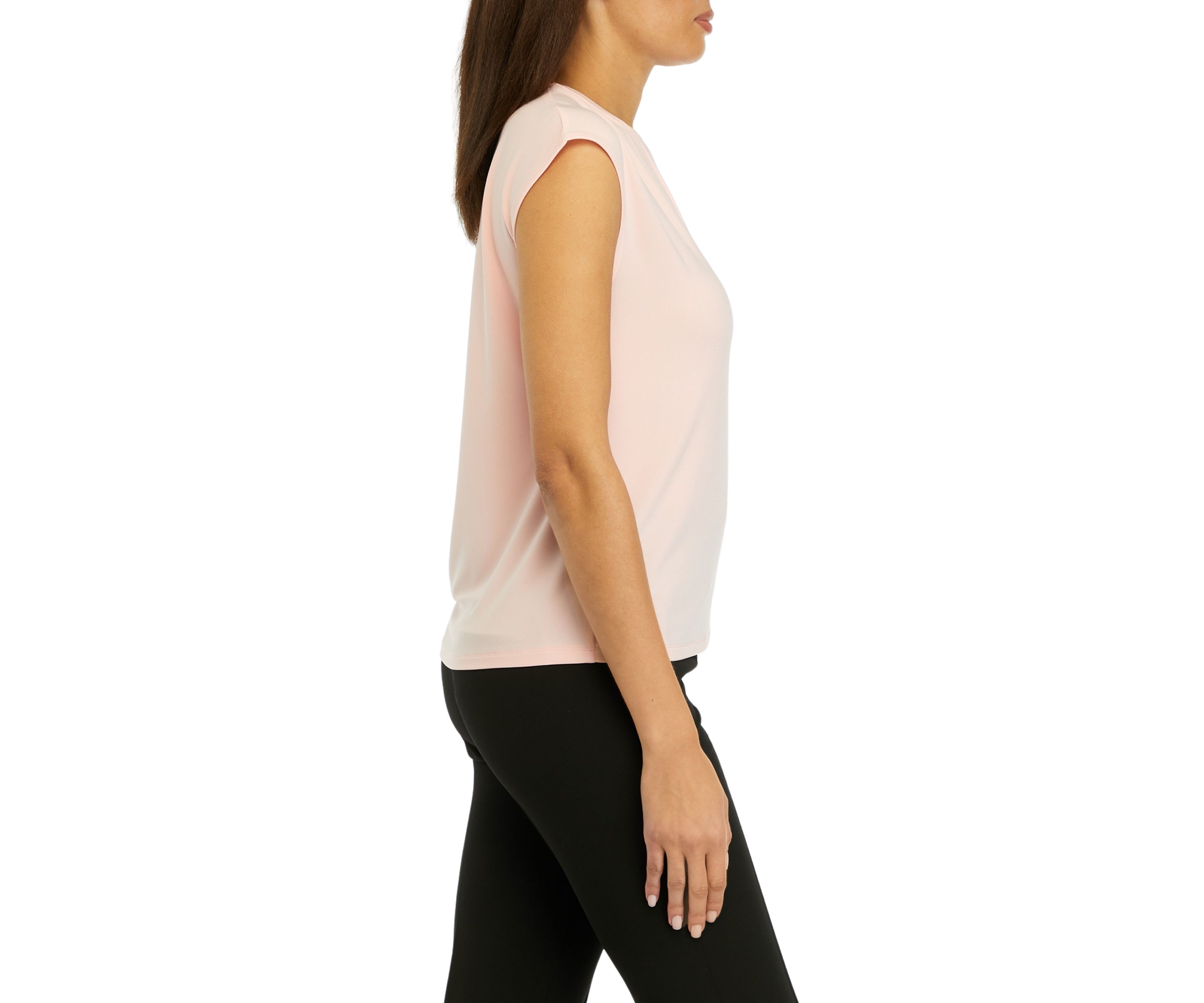 Petite Dolman Sleeve Solid Top 