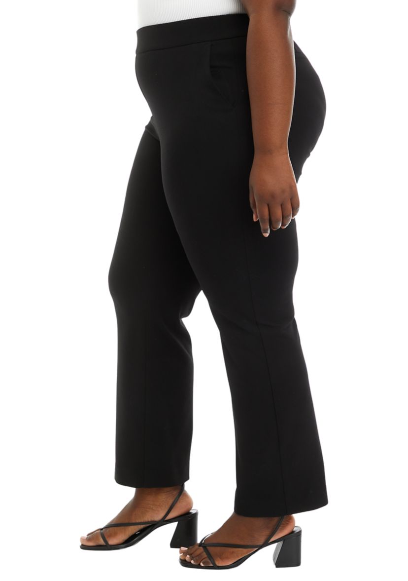 Plus Size Pull On Slash Pocket Trouser Pants