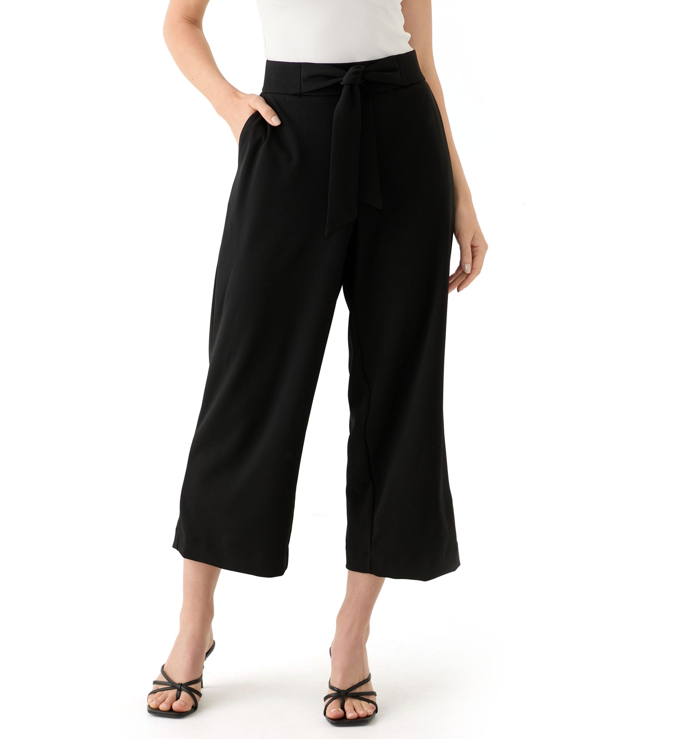 Petite Pull On Crepe Pants