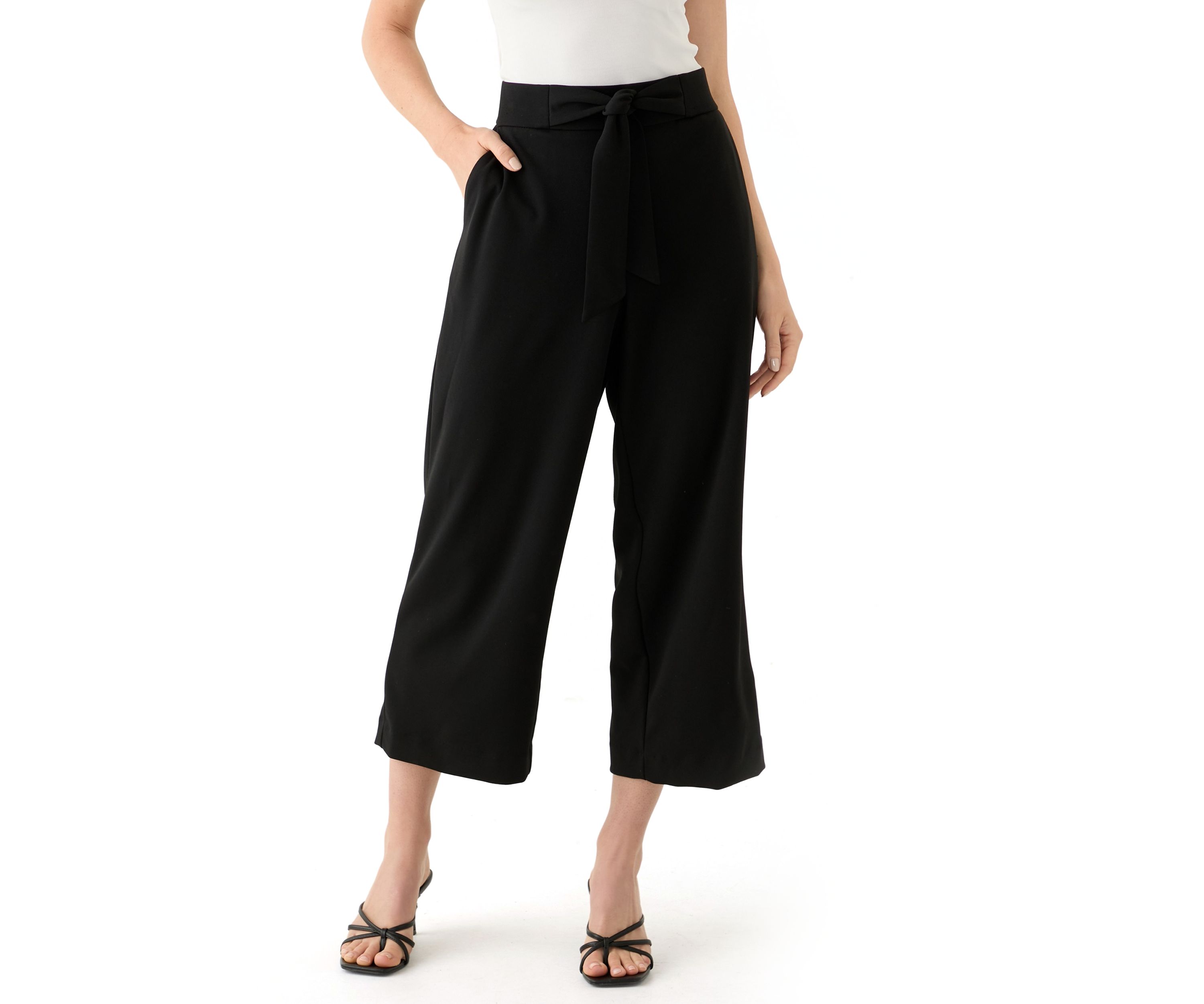 Petite Pull On Crepe Pants