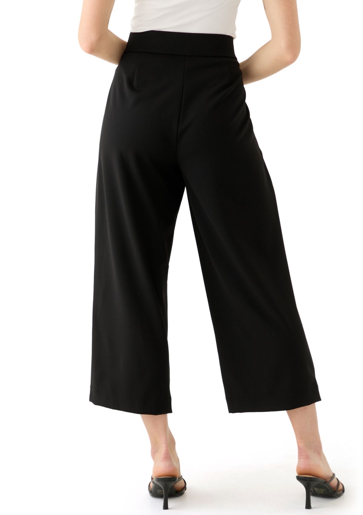 Petite Pull On Crepe Pants