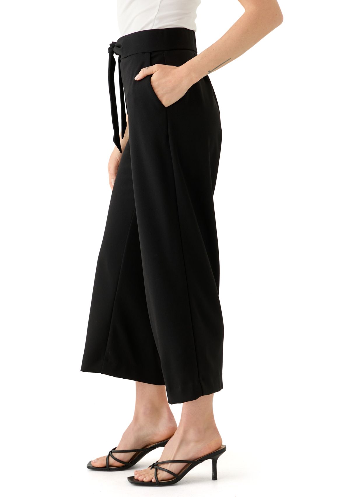 Petite Pull On Crepe Pants