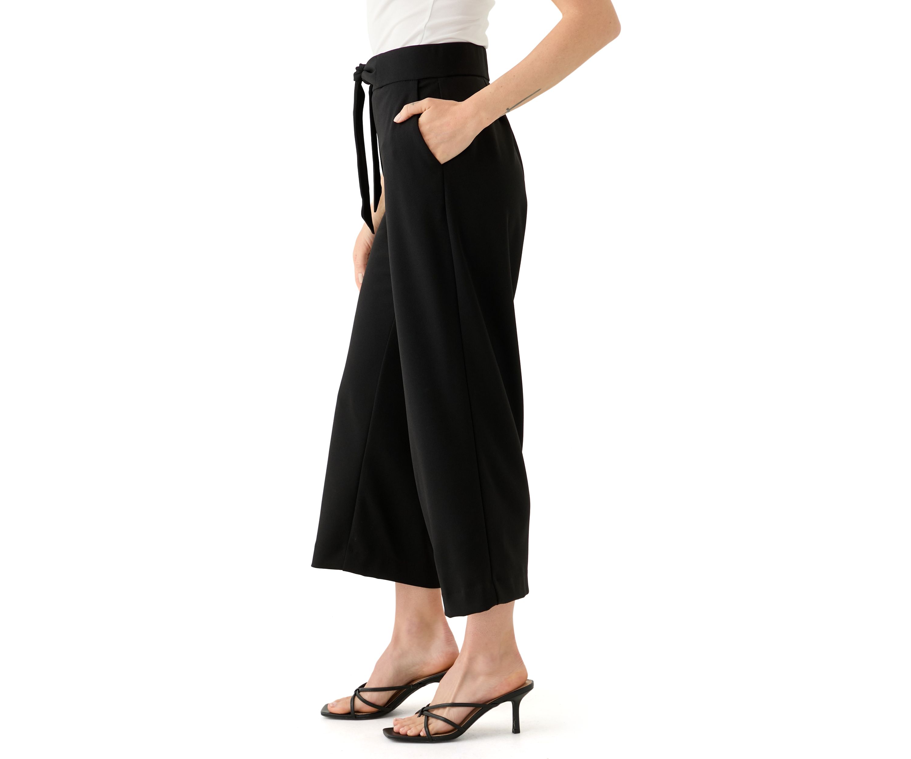 Petite Pull On Crepe Pants