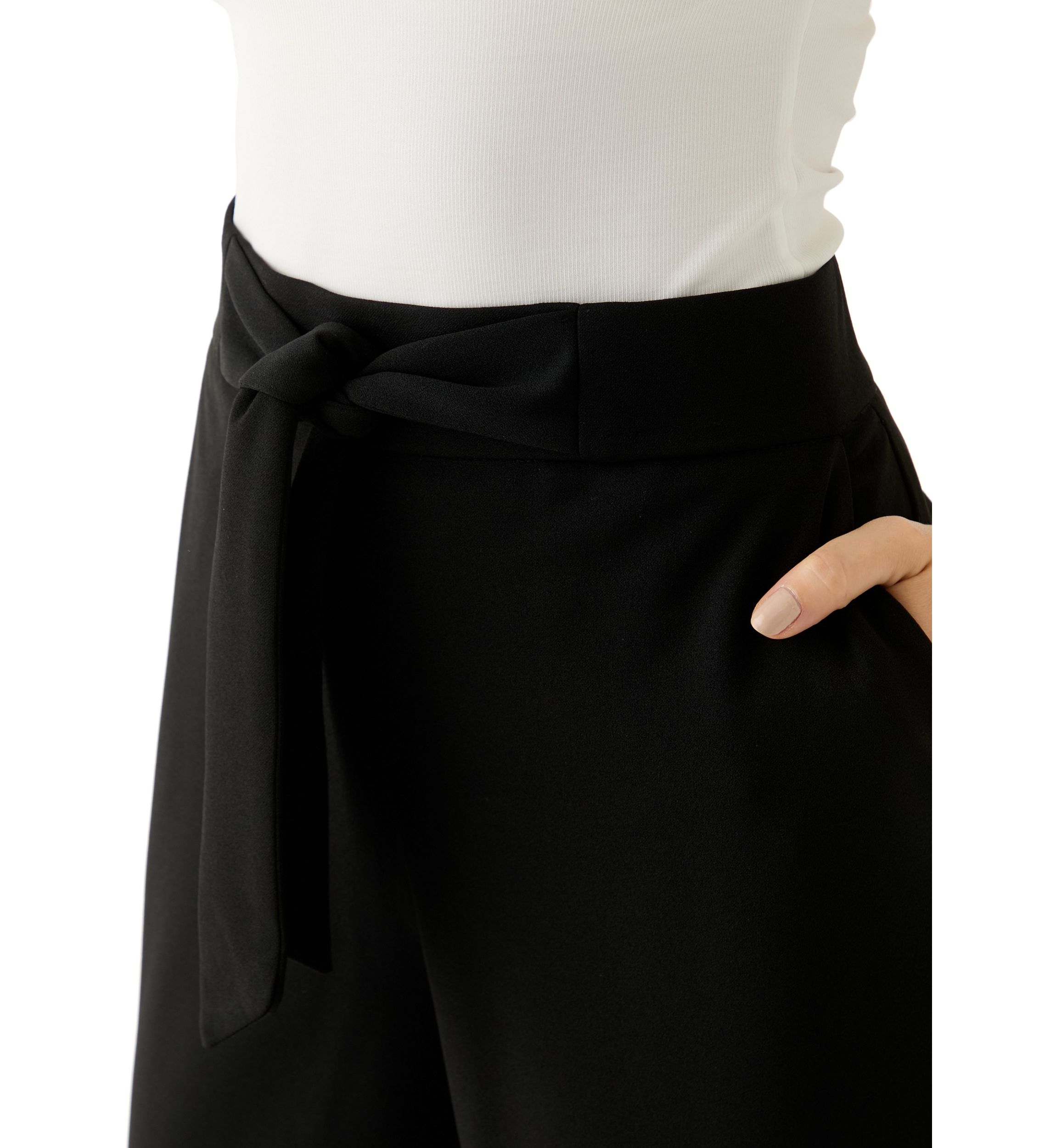 Petite Pull On Crepe Pants