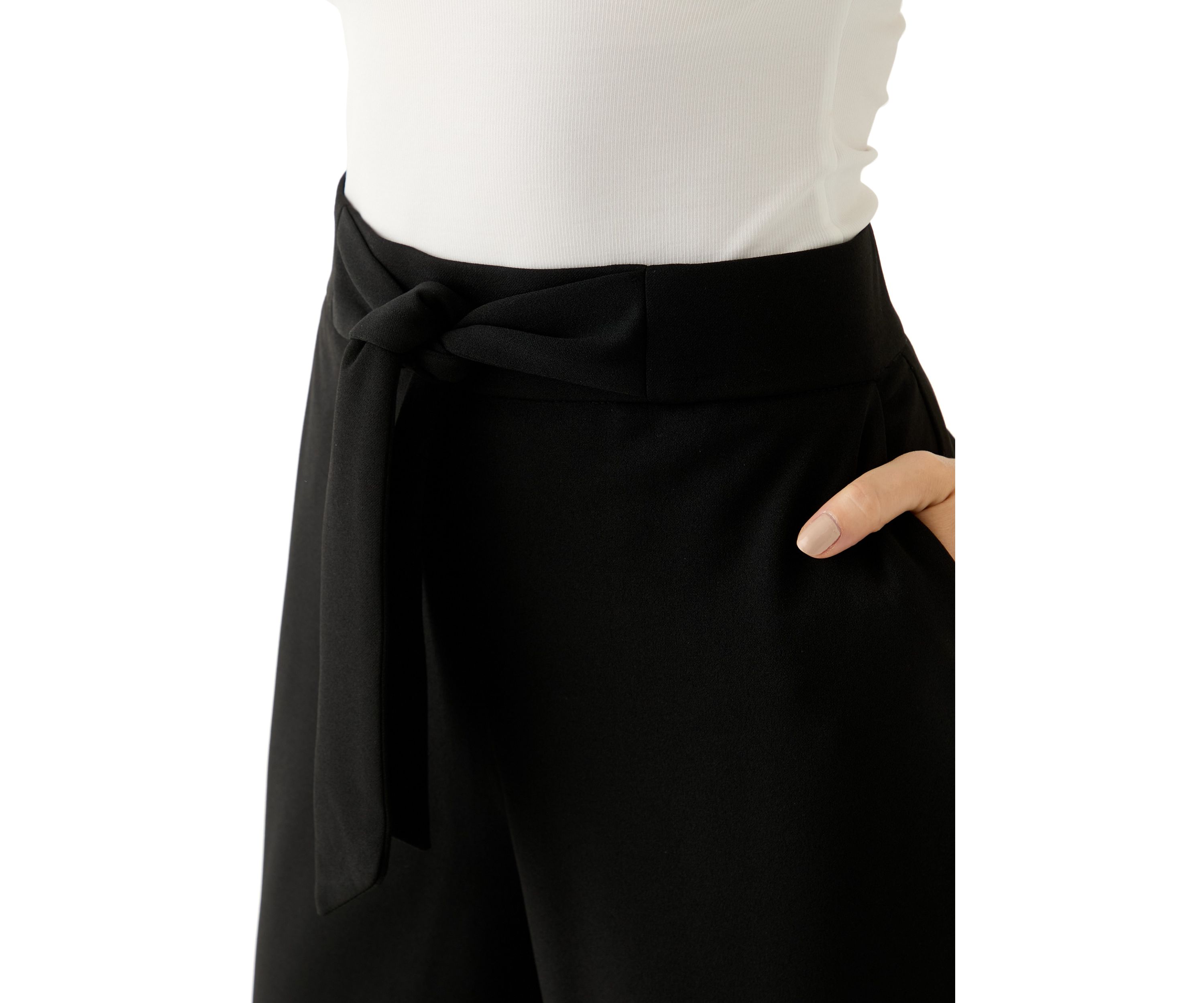 Petite Pull On Crepe Pants