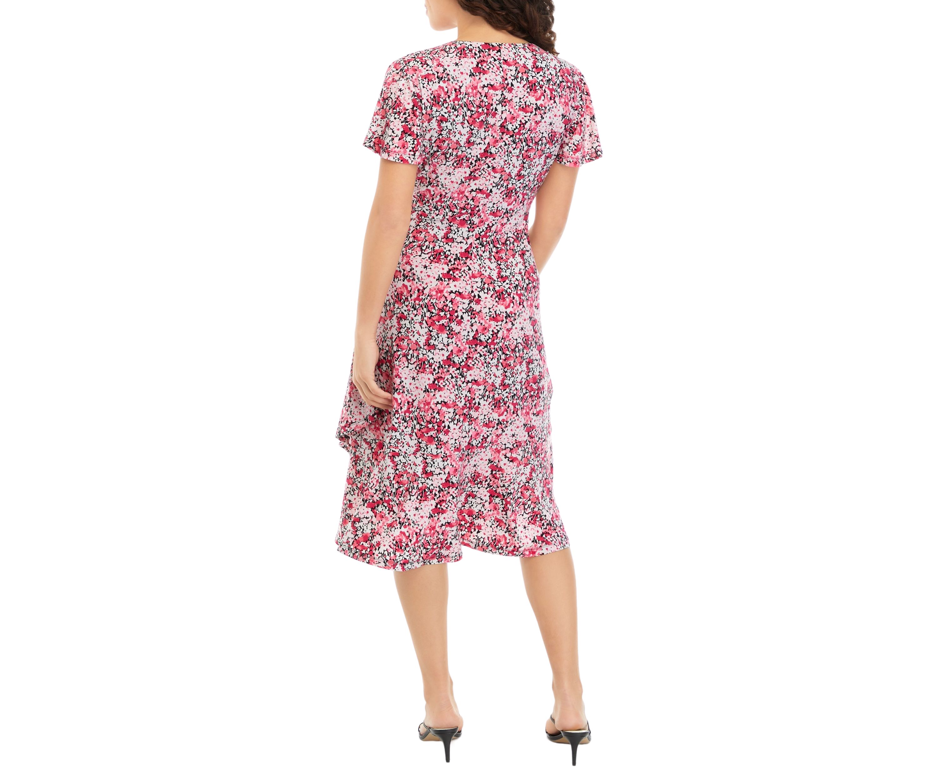 Petite Faux Wrap Dress