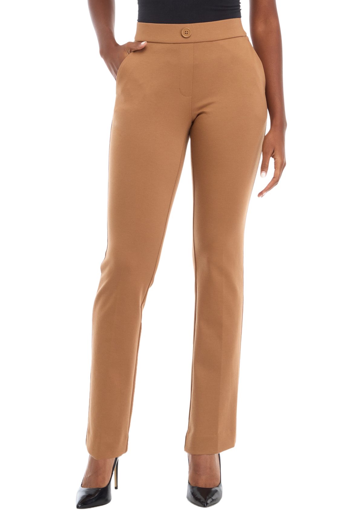 Womens Ponte Straight Pants