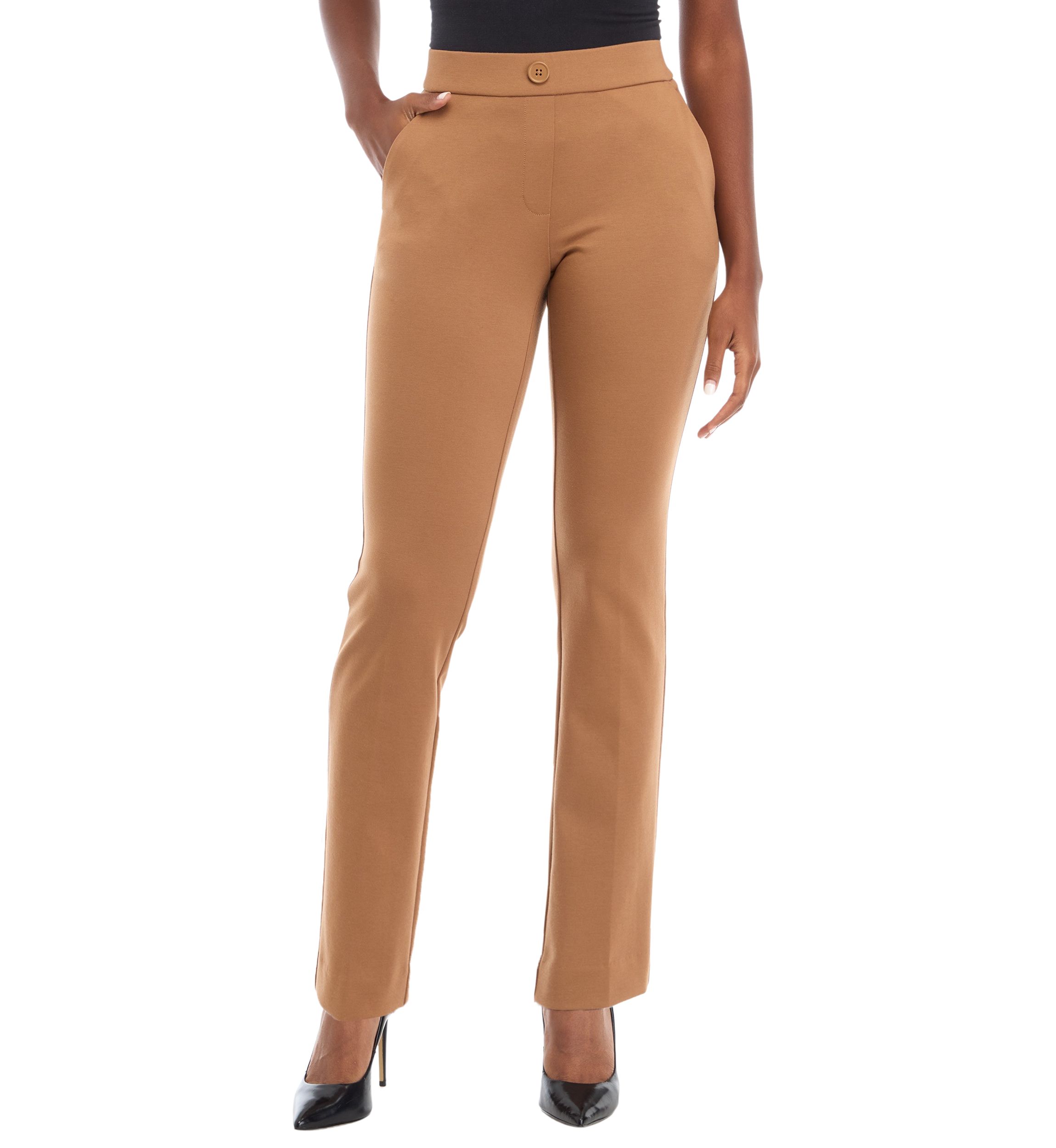 Womens Ponte Straight Pants