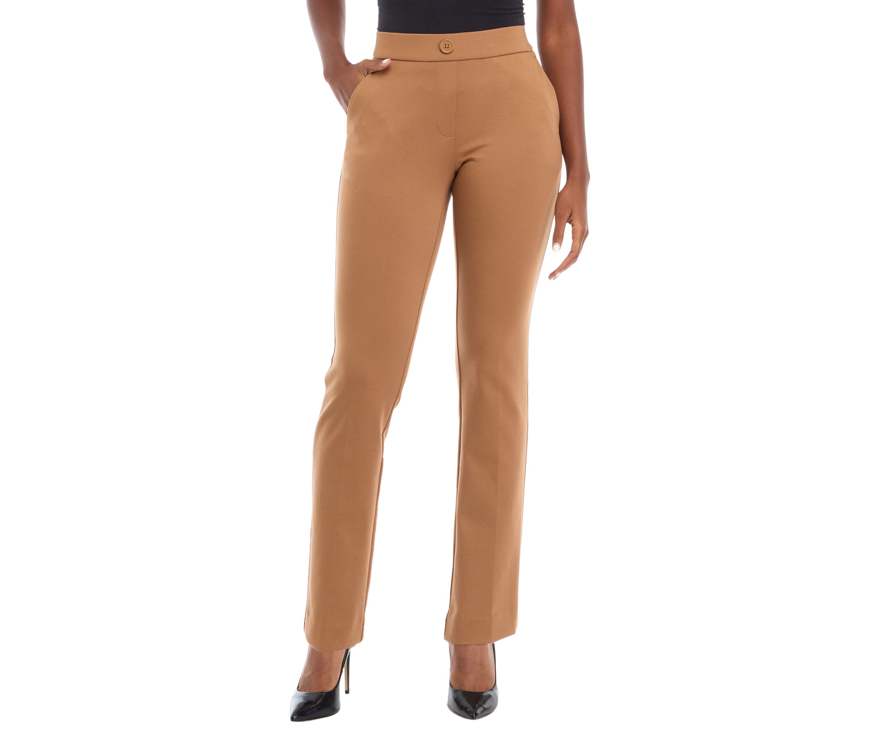 Womens Ponte Straight Pants