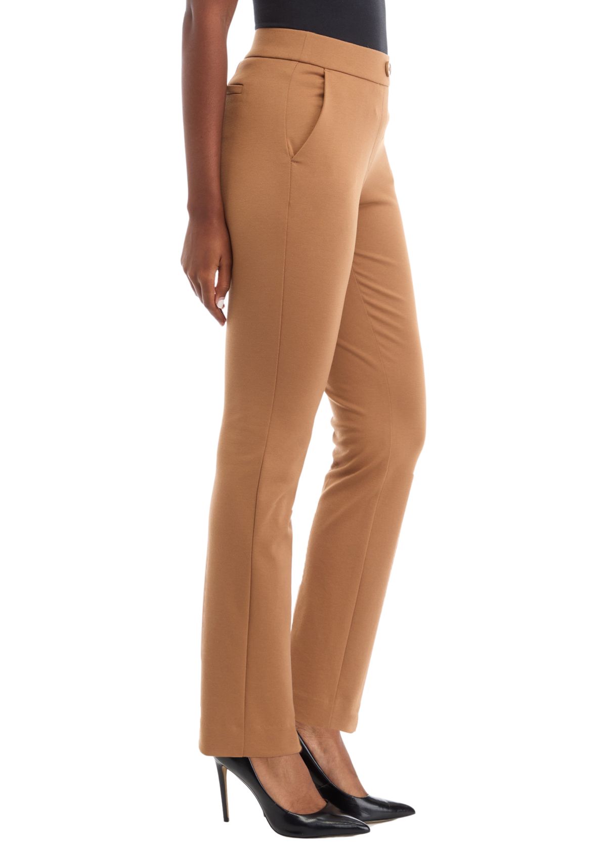 Womens Ponte Straight Pants