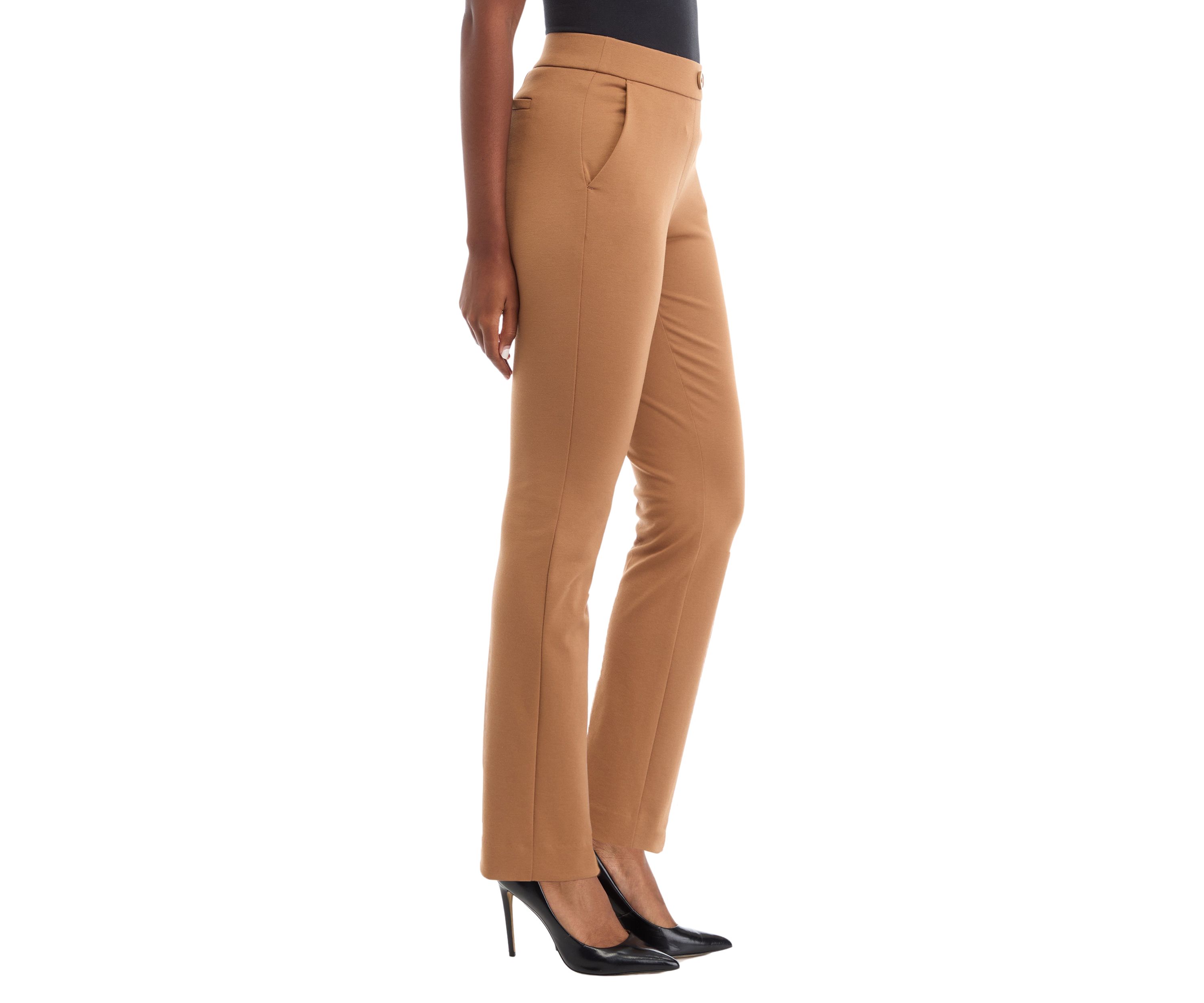 Womens Ponte Straight Pants