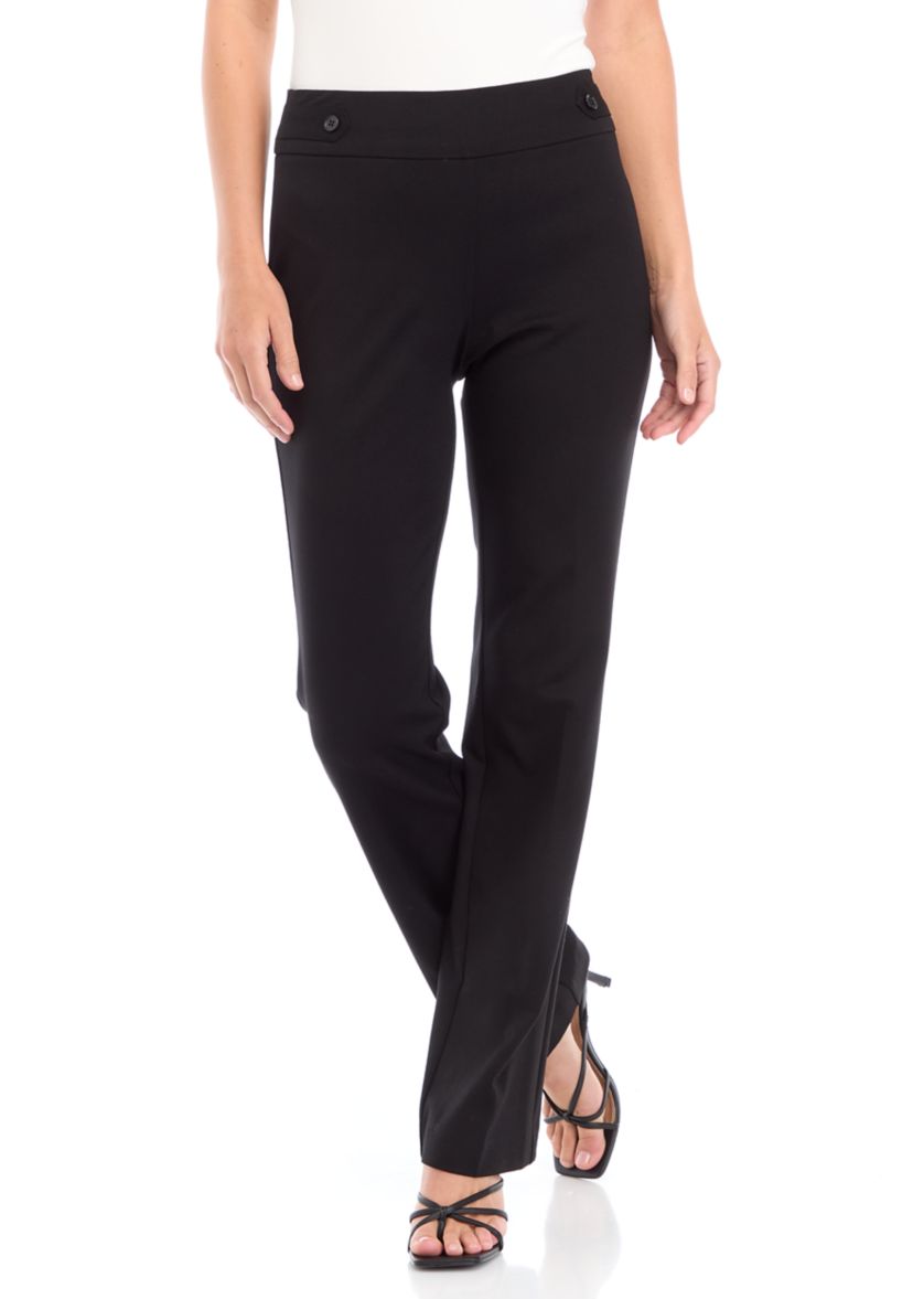 Petite Pull On Side Tab Trousers