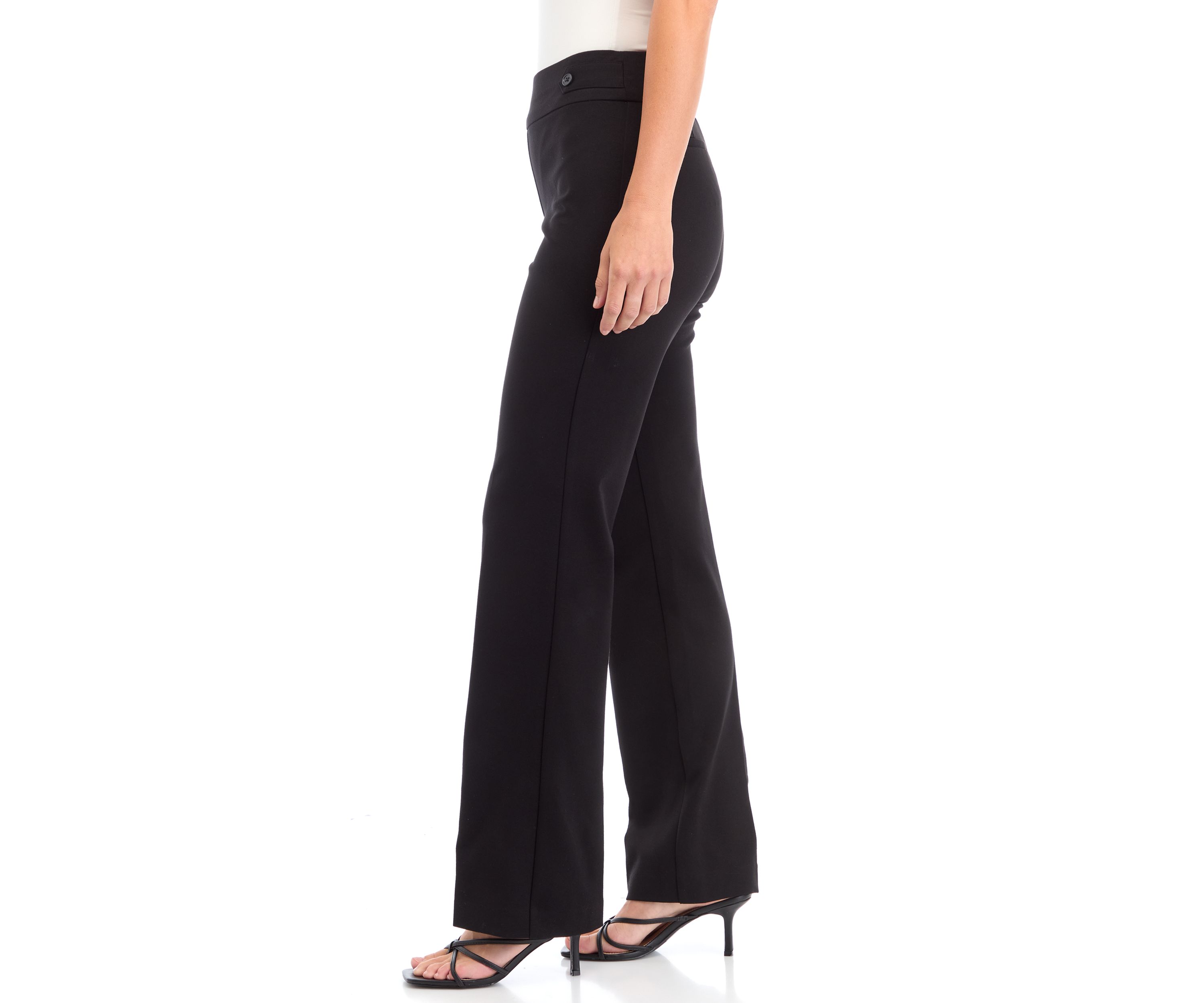 Petite Pull On Side Tab Trousers