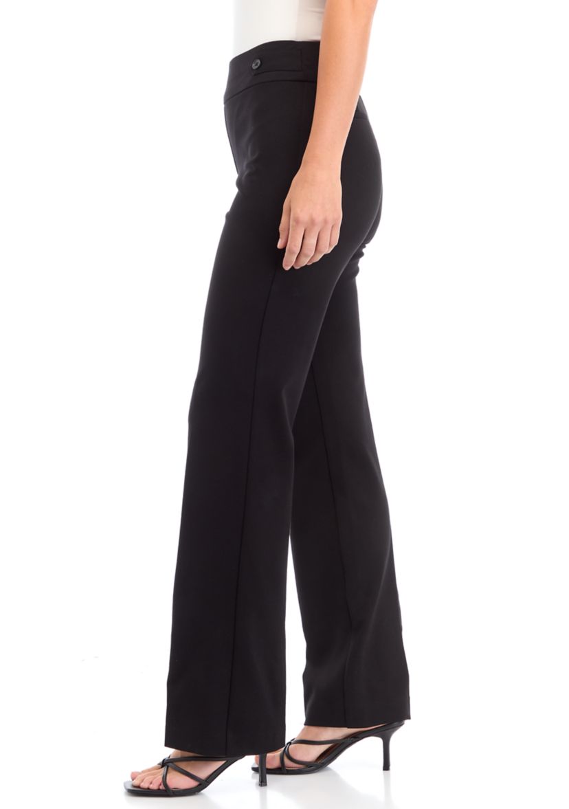 Petite Pull On Side Tab Trousers